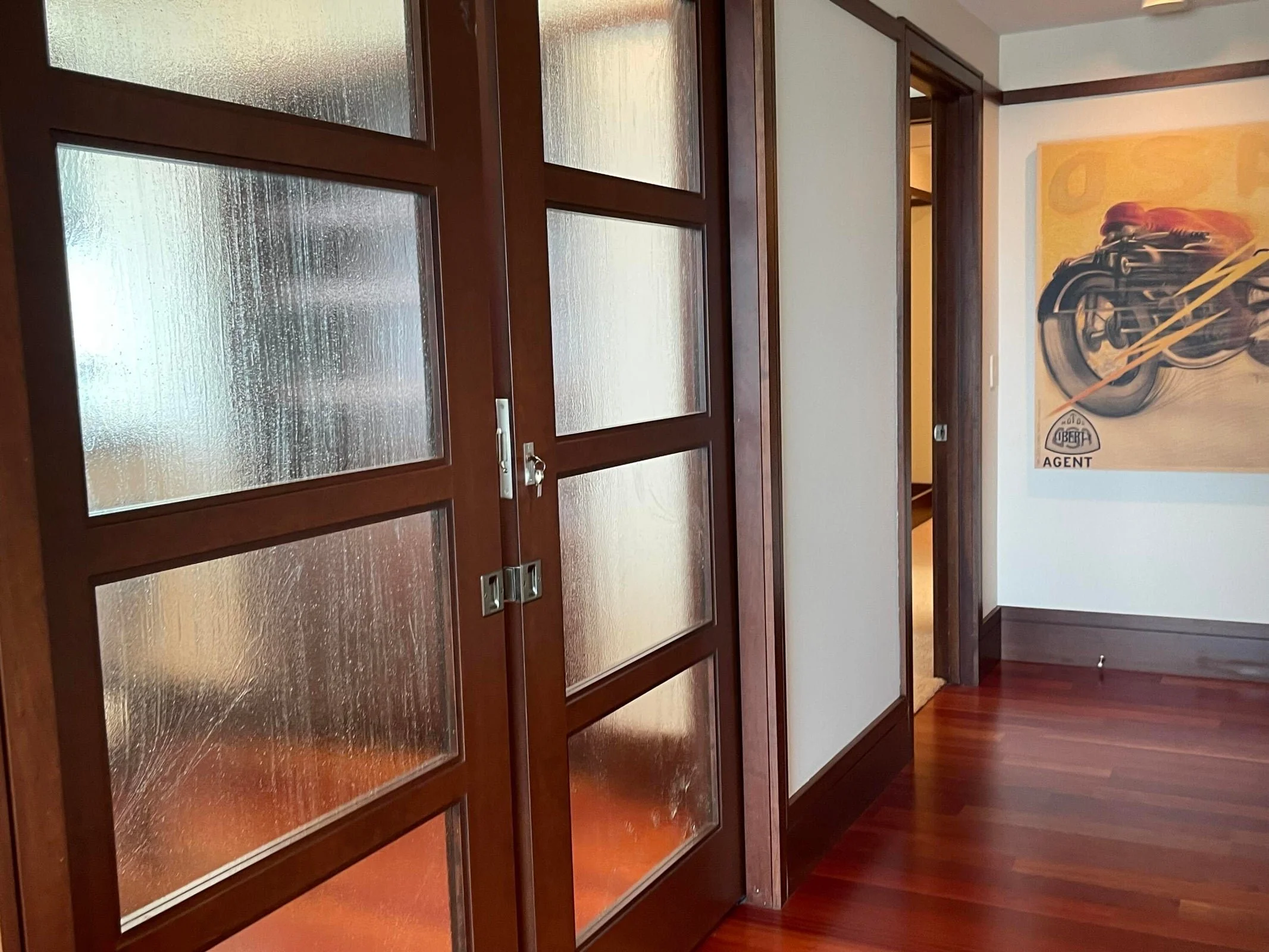 Den Glass Pocket Doors Closed