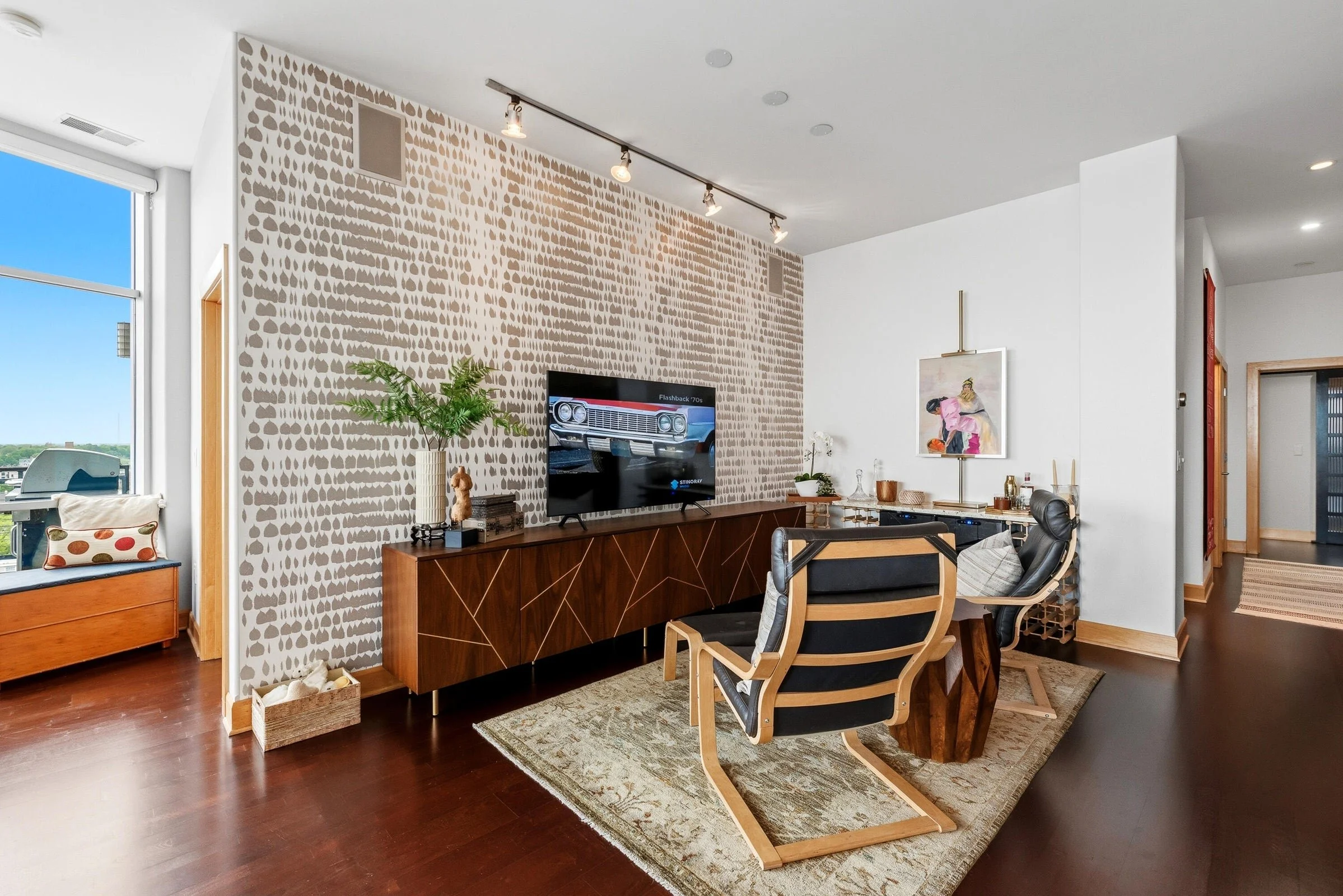 TV Area in Dining Alcove