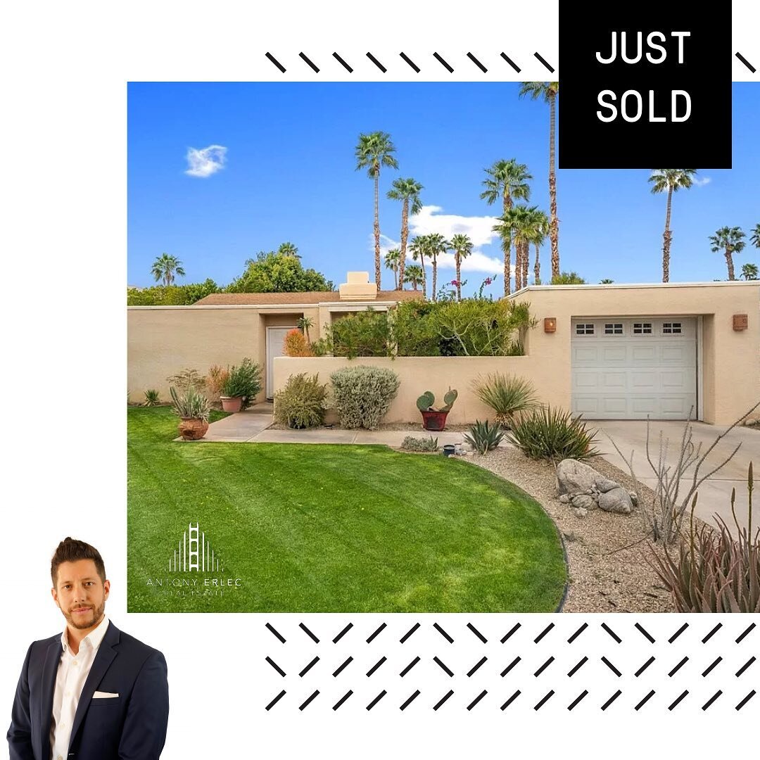 Just Sold in Palm Springs! Big thanks to Jesse Huskey at @djrpalmsprings for taking care of business. In escrow just weeks after I referred my client to him. Remember, I have you covered coast to coast AND especially in the desert! 🌵 #agentsofcompas