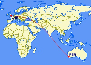 First Non-stop Flight Between Australia and Europe!
