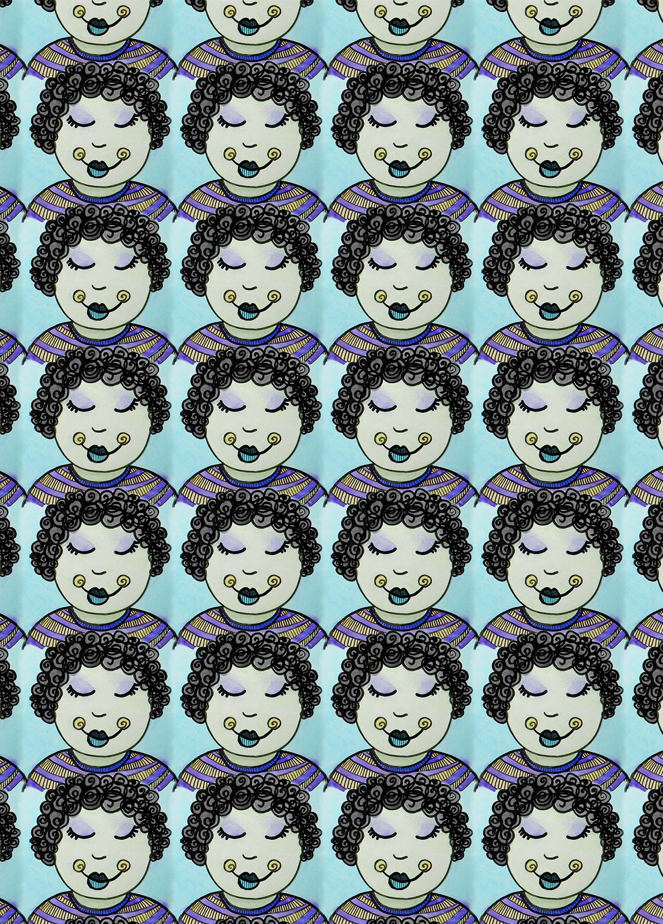 Curly Girl: Blue Colorway
