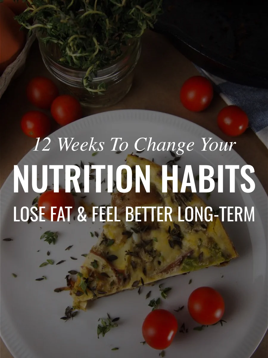 12 Weeks of Personal Coaching to Change Your Nutrition Habits and Lose Fat
