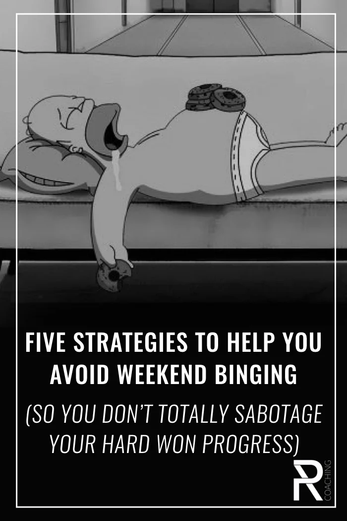 5 strategies to help you avoid wilding out on treats over the weekend... and sabotaging the progress you made by eating healthy during the week. 