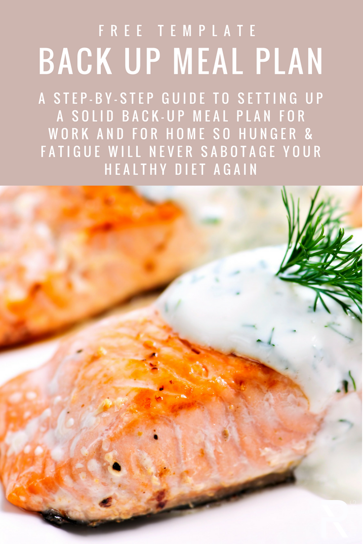PR Coaching Back Up Meal Plan Printable | healthy meal planning | back up meal planning printable | healthy eating tips | healthy eating to lose weight | how to create healthy habits