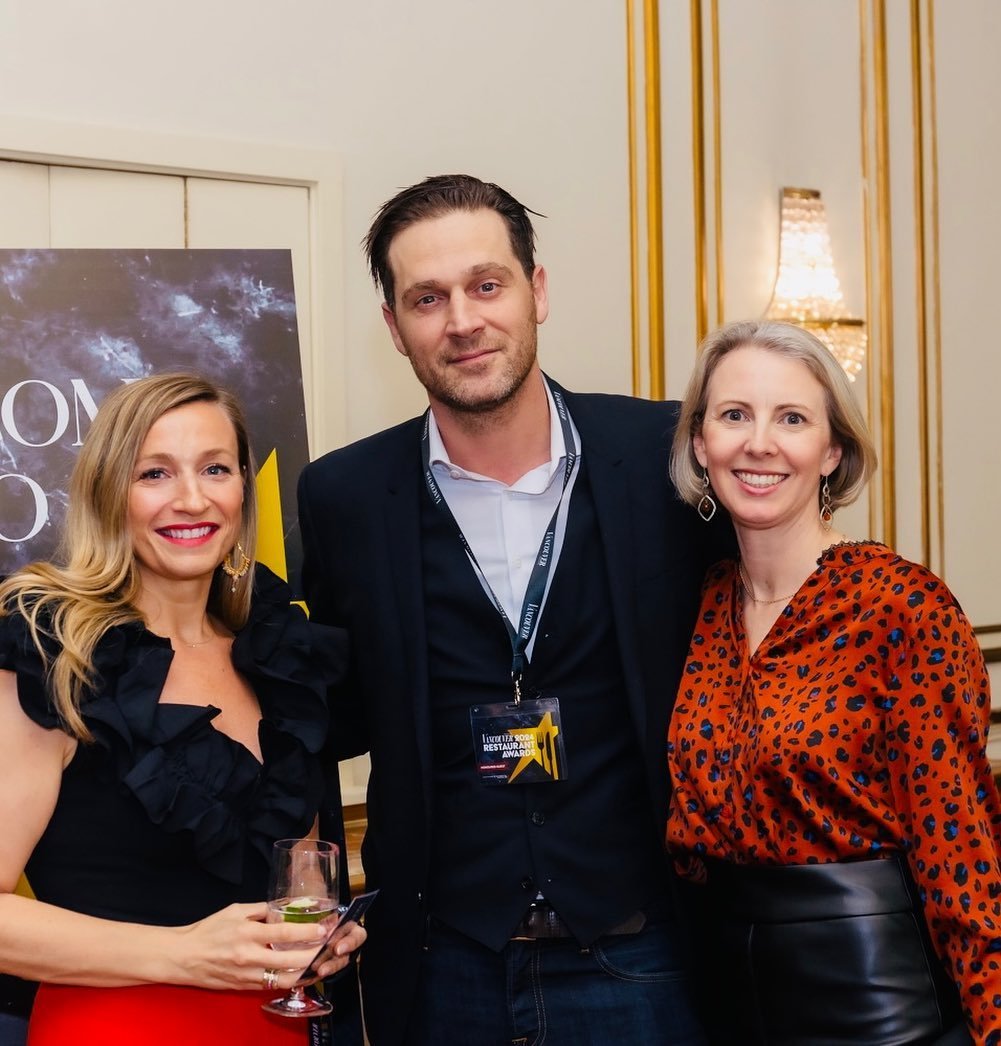 Simone and Gwen had a blast at the @vanmag_com Restaurant Awards this week. Celebrating our client Nook Restaurant&rsquo;s Best Casual Chain win with LFG&rsquo;s Cory Vitiello.