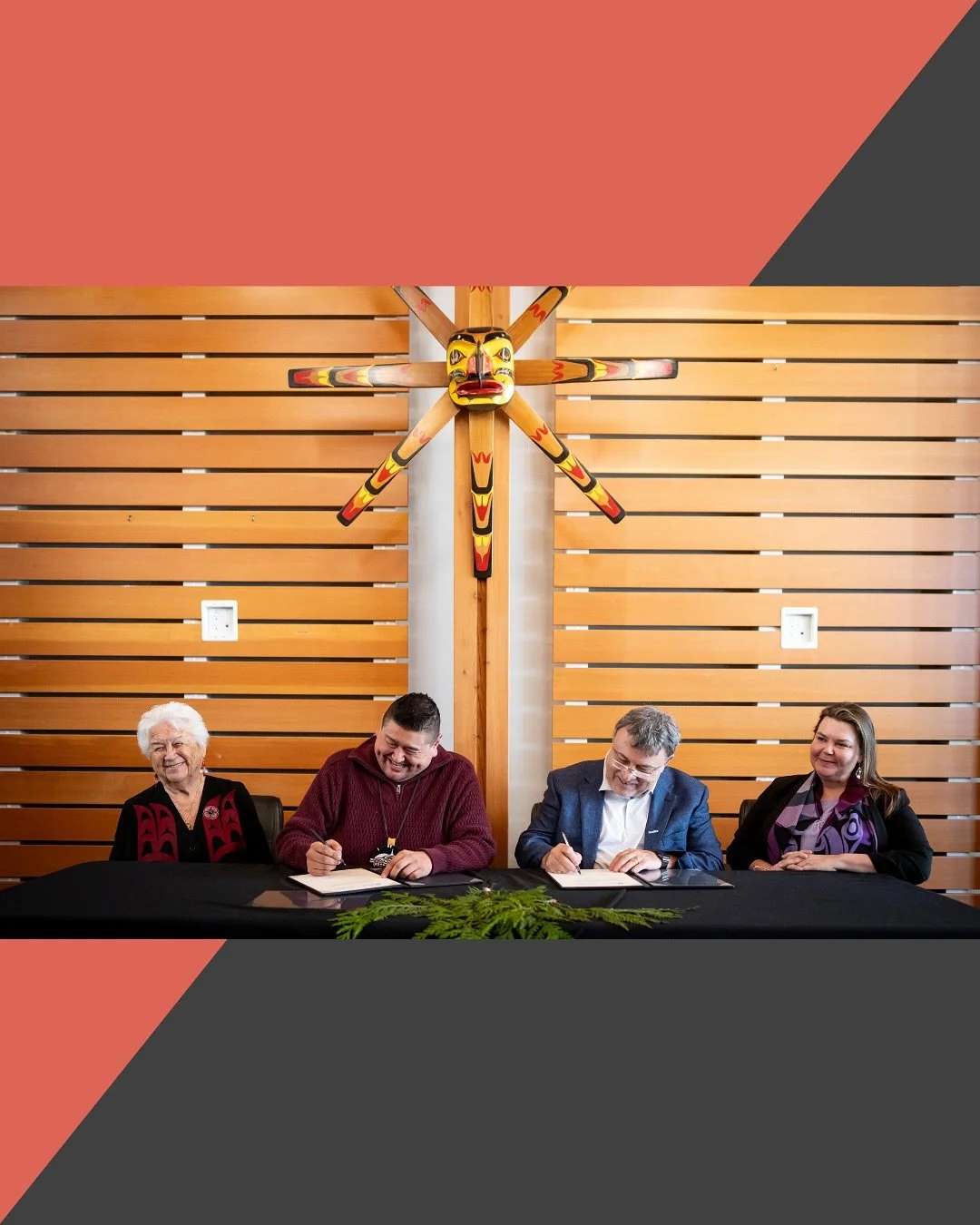 We were honoured to work with Tla&rsquo;amin Nation and Domtar to announce the signing of the historic tiskwat Land Agreement. The agreement sees a substantial portion of the tiskwat paper mill site return to Tla&rsquo;amin. The site was once the Nat