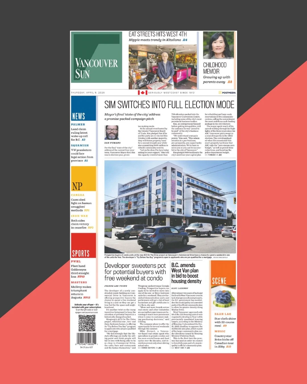 We were proud to support our client, @wesgroup, with media relations for the launch of a first-of-its-kind program at ACE on Commercial Drive.

Their &ldquo;Try Before You Buy&rdquo; initiative gives prospective homeowners the chance to spend a weeke