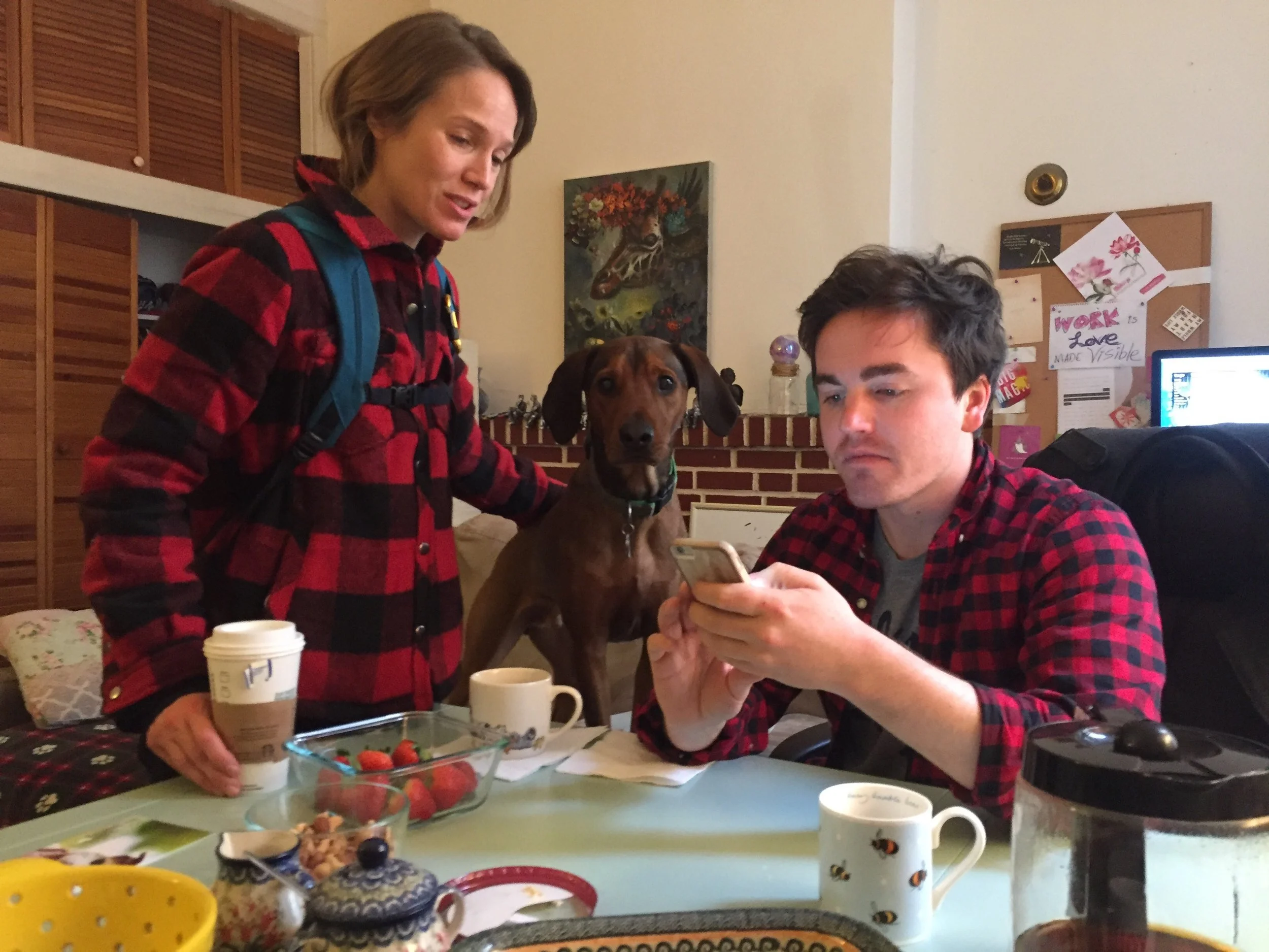 Victoria, Drago, and Eric discuss scheduling following a trainer summit. Red plaid mandatory.