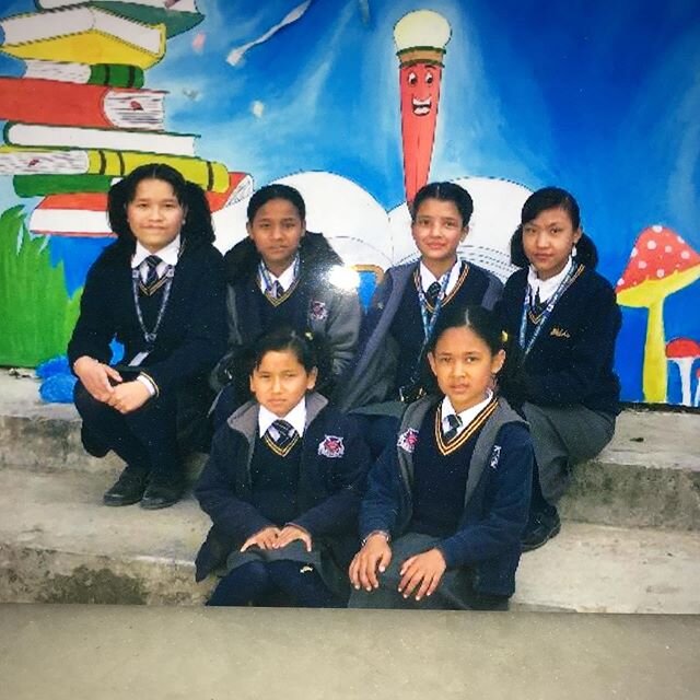 This picture sits on my window sill and I am so happy that they are part of my life. These sweet little girls sponsored by generous donors of AAF are all safe and healthy in homes around Kathmandu riding out Covid-19 like all of us. This was taken be