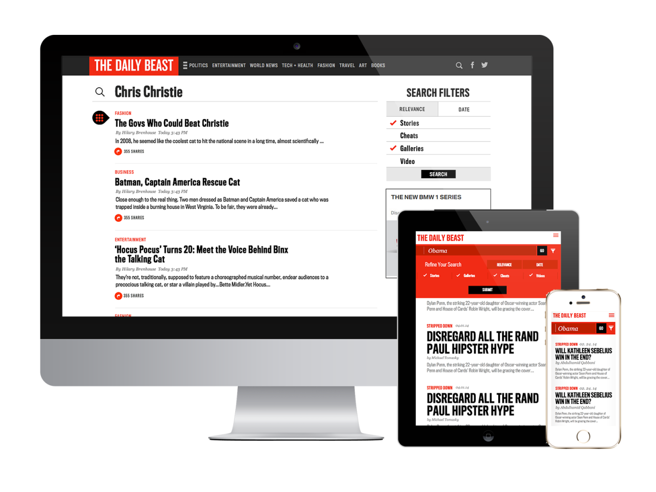 Search result pages