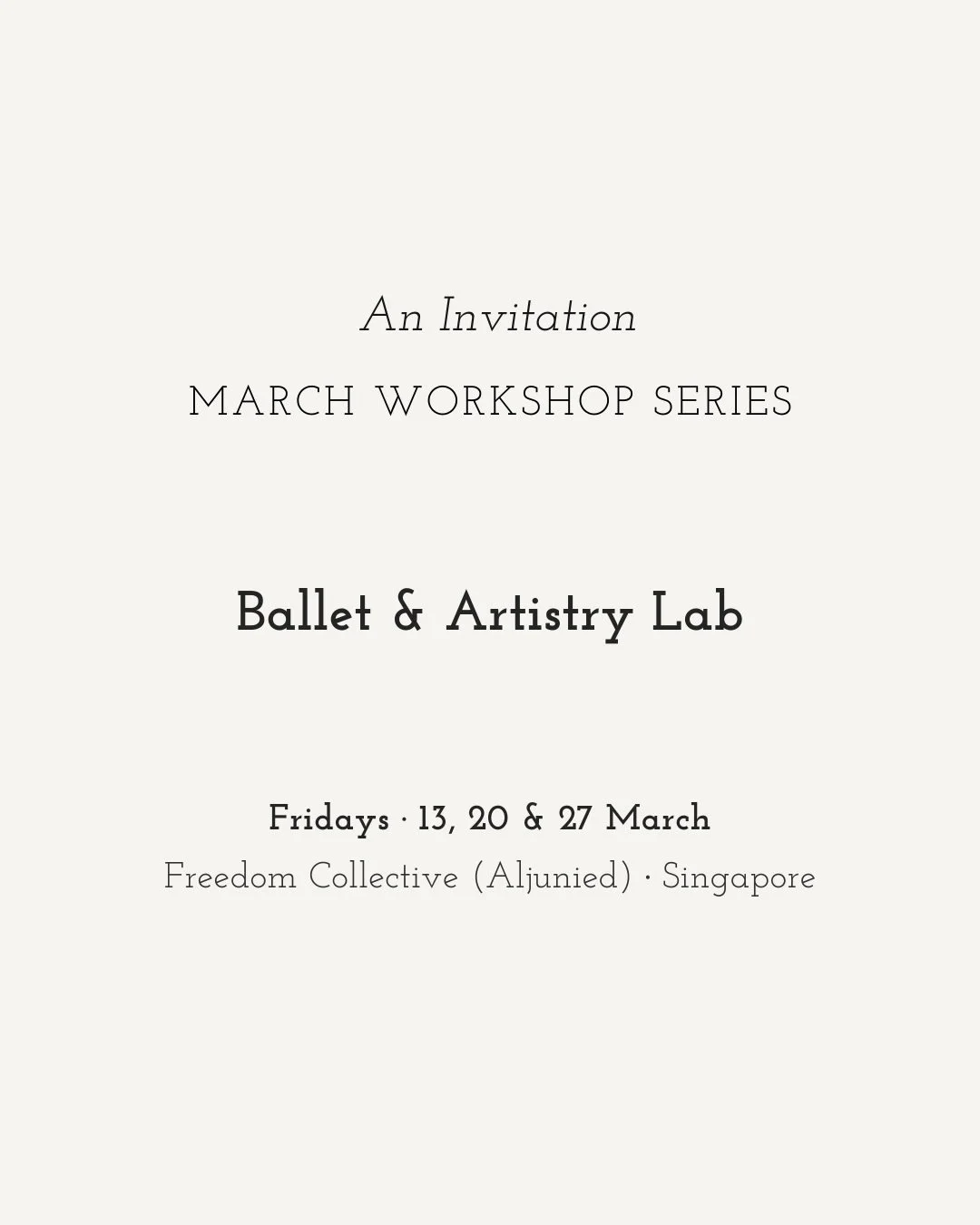 Looking forward to sharing the March Workshop Series &mdash; a warm, intentional space to explore technique and artistry in a small group setting 🤍

Full details &amp; registration:
stephaniejoe.com/workshops
(link in bio)

I would be so glad to sha