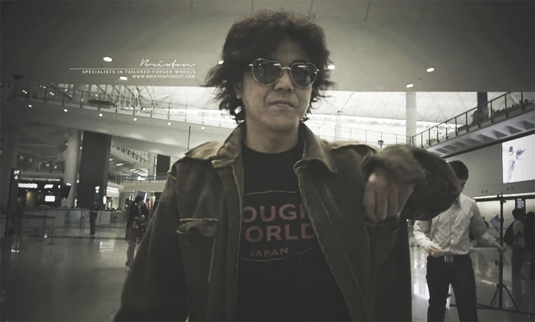 Akira Nakai arriving in Hong Kong.