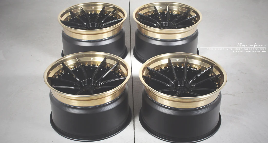 The Brixton Forged M53 Targa Series 6061-T6 three piece forged wheel. 
