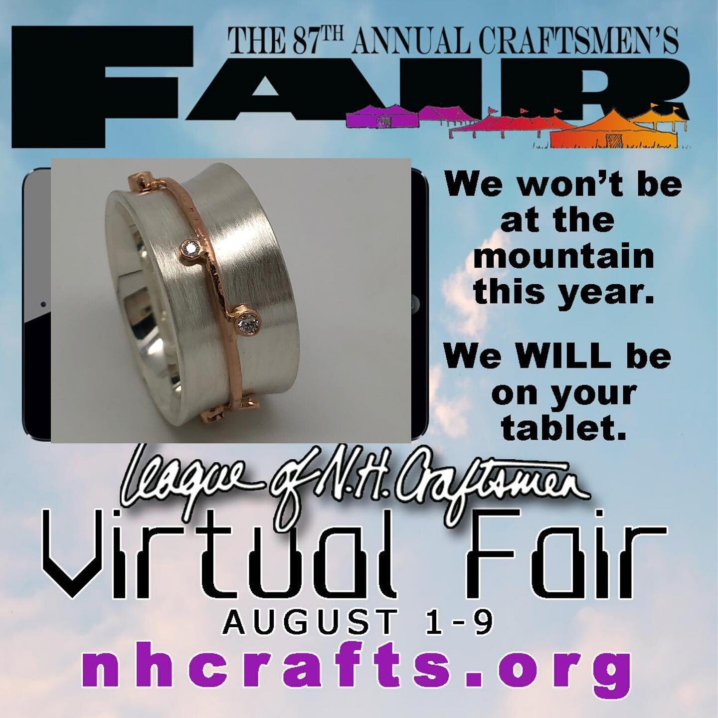 We hope you will join us at NHCRAFTS.ORG for the first League of New Hampshire Craftsmen Virtual Fair Aug1-9! You will enjoy demonstrations, music and a fair experience from the comfort of your home! Support local artists as well as the League!#leagu