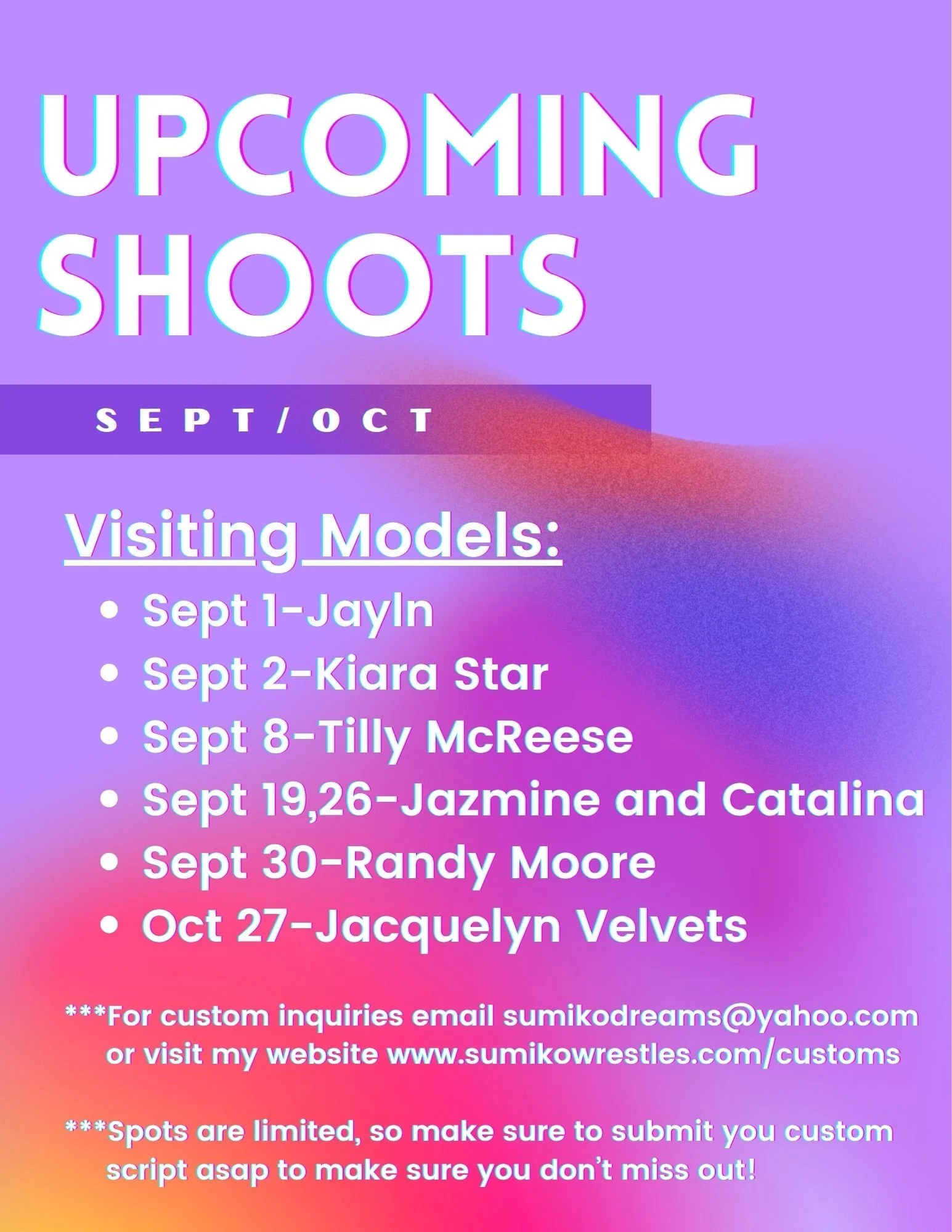 Upcoming Shoots.jpeg