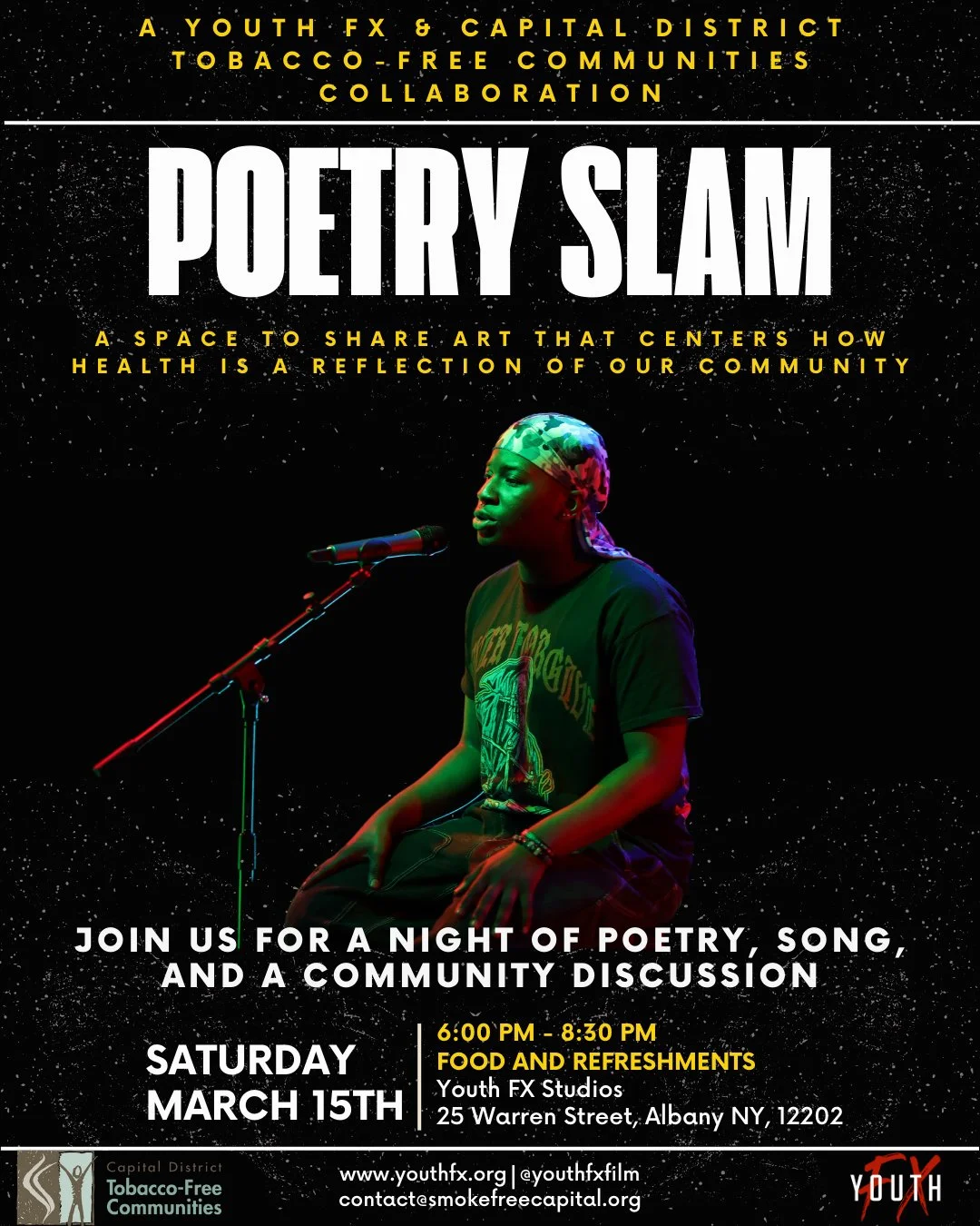 Youth FX &amp; Tobacco Free Communities: Poetry Slam
