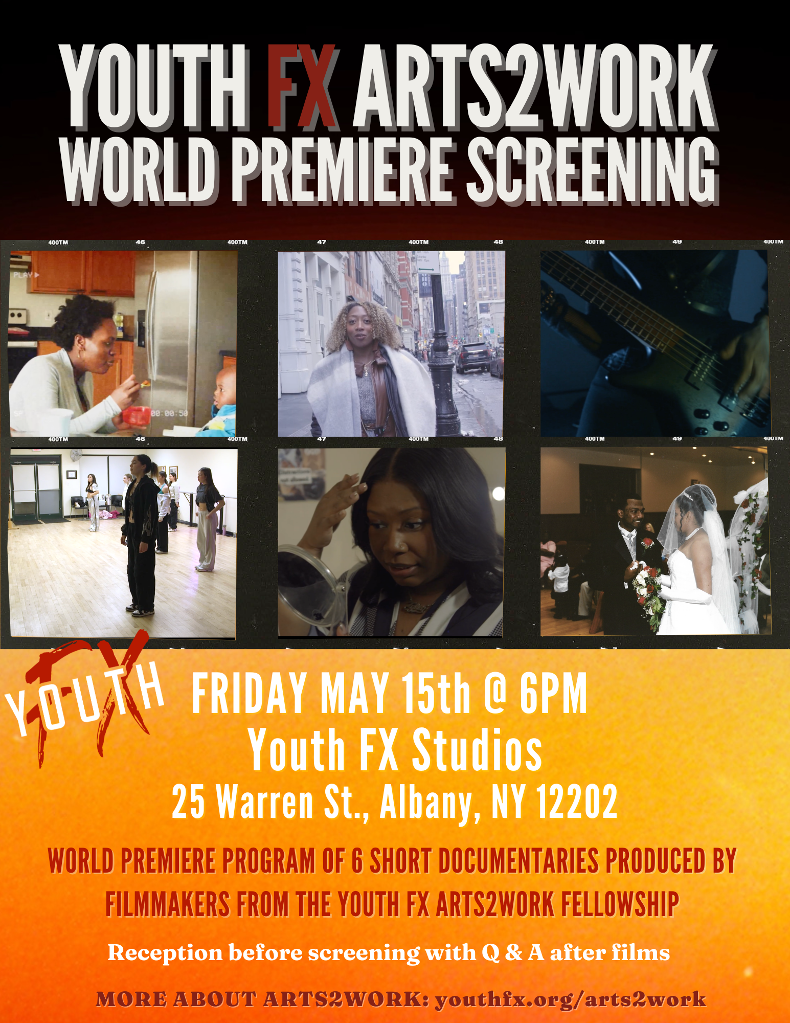 Youth FX Arts2Work | World Premiere Screening of Short Documentary Films