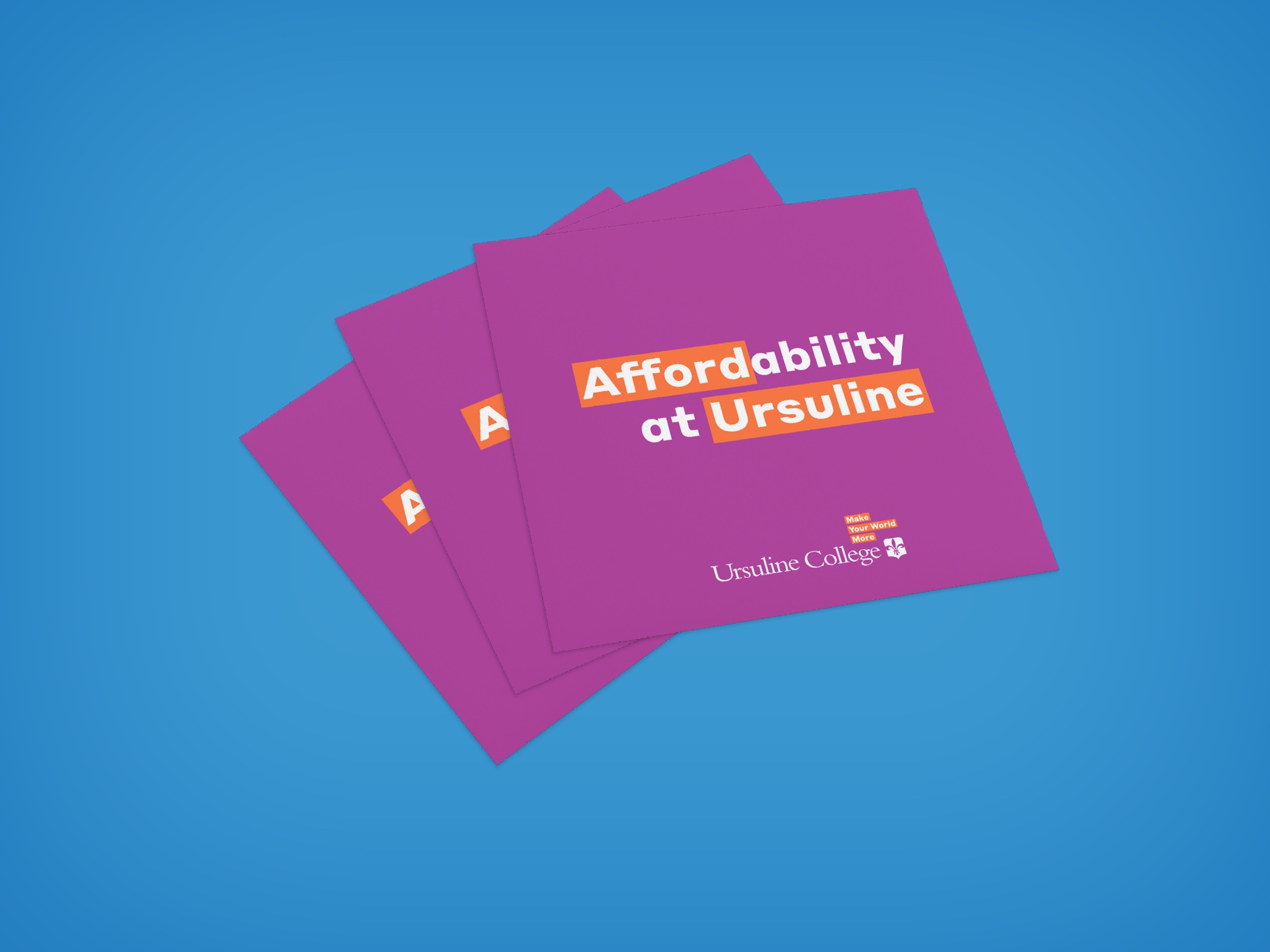 Affordability at Ursuline brochures