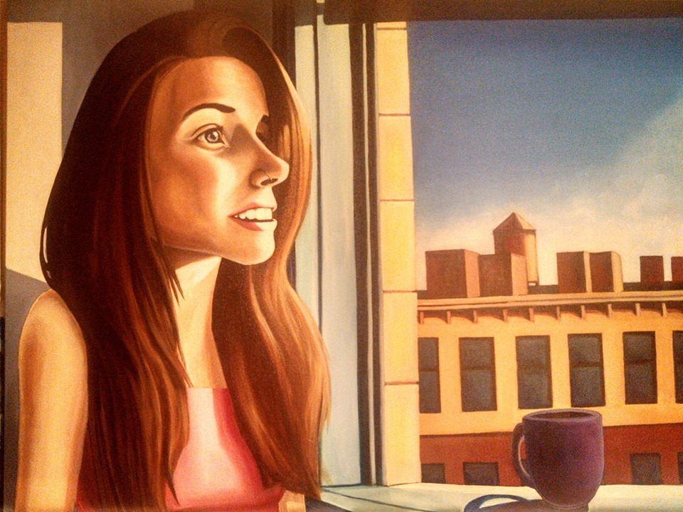 Tribute to Edward Hopper's Morning Sun