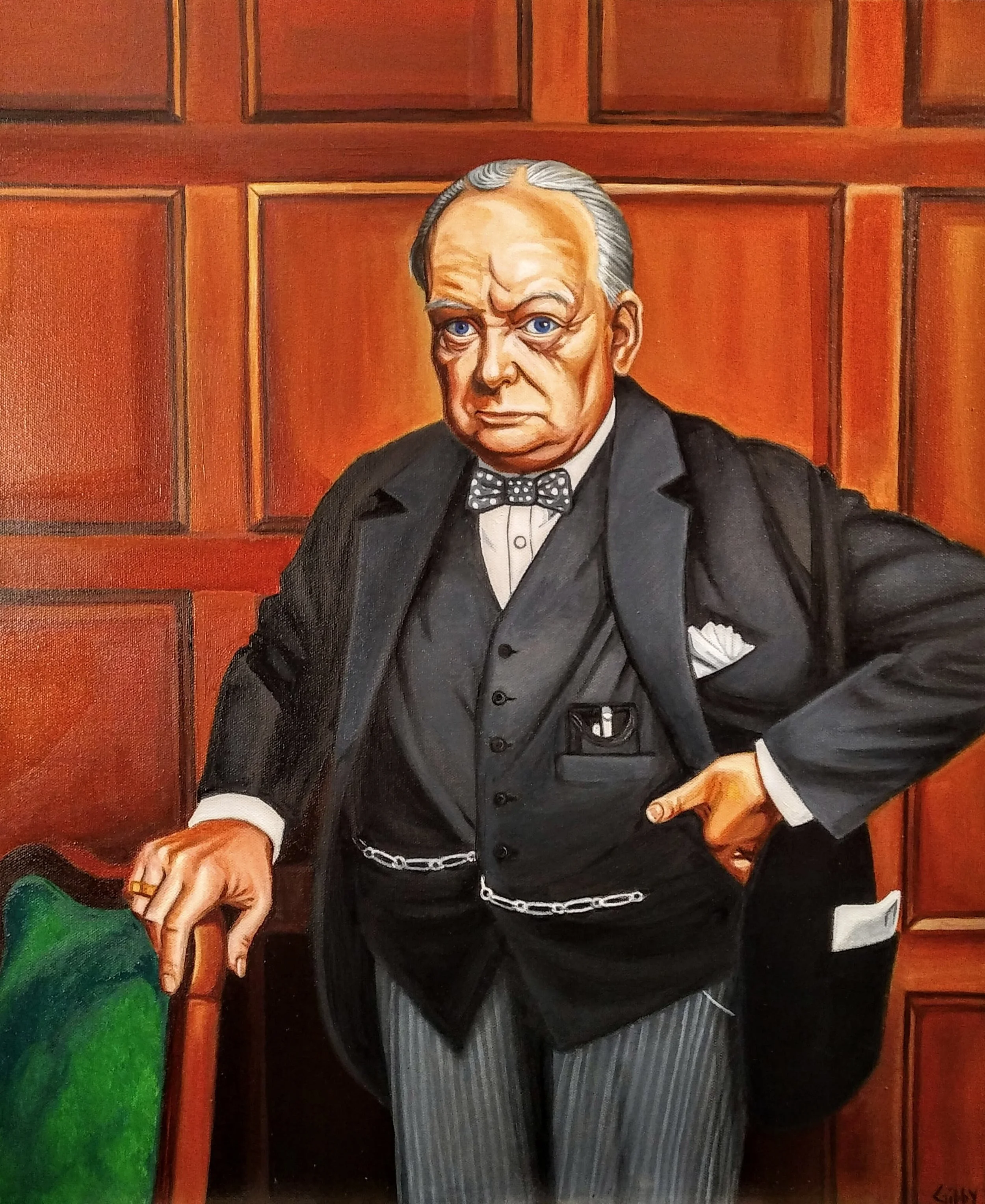 Portrait of Sir Winston Churchill