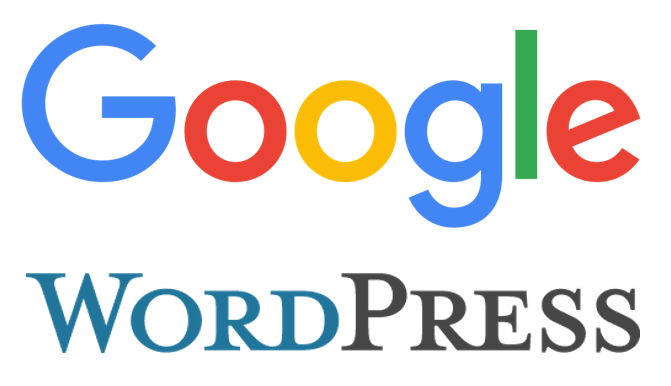 Google/WordPress Logos