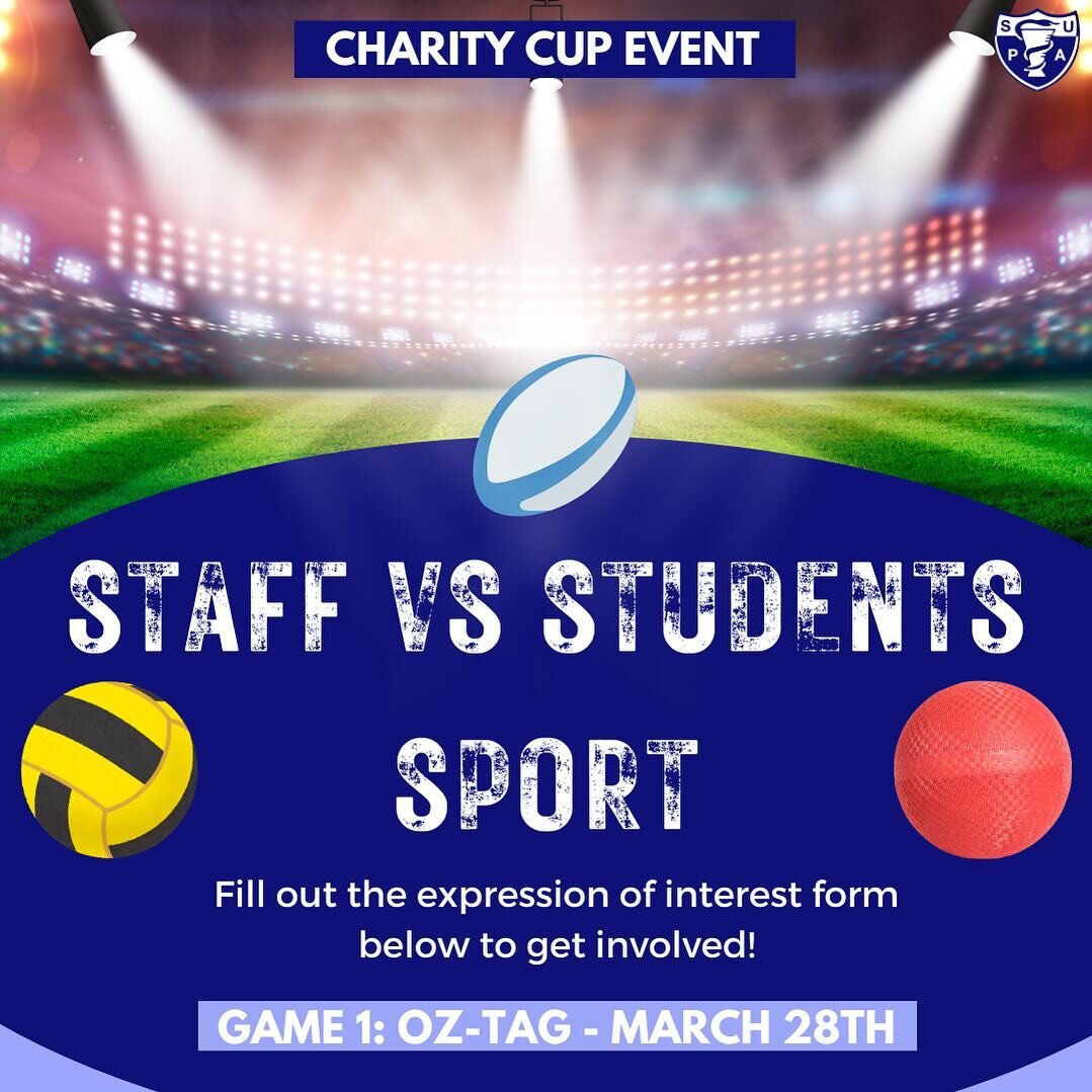 🚨Calling all pharmacy students🚨

Wanting to let off some steam, run around while playing footy, and best of all, go head to head with our academics and actually have a chance of winning?!? Look no further than the Staff vs Students Round 1 Oz-tag g