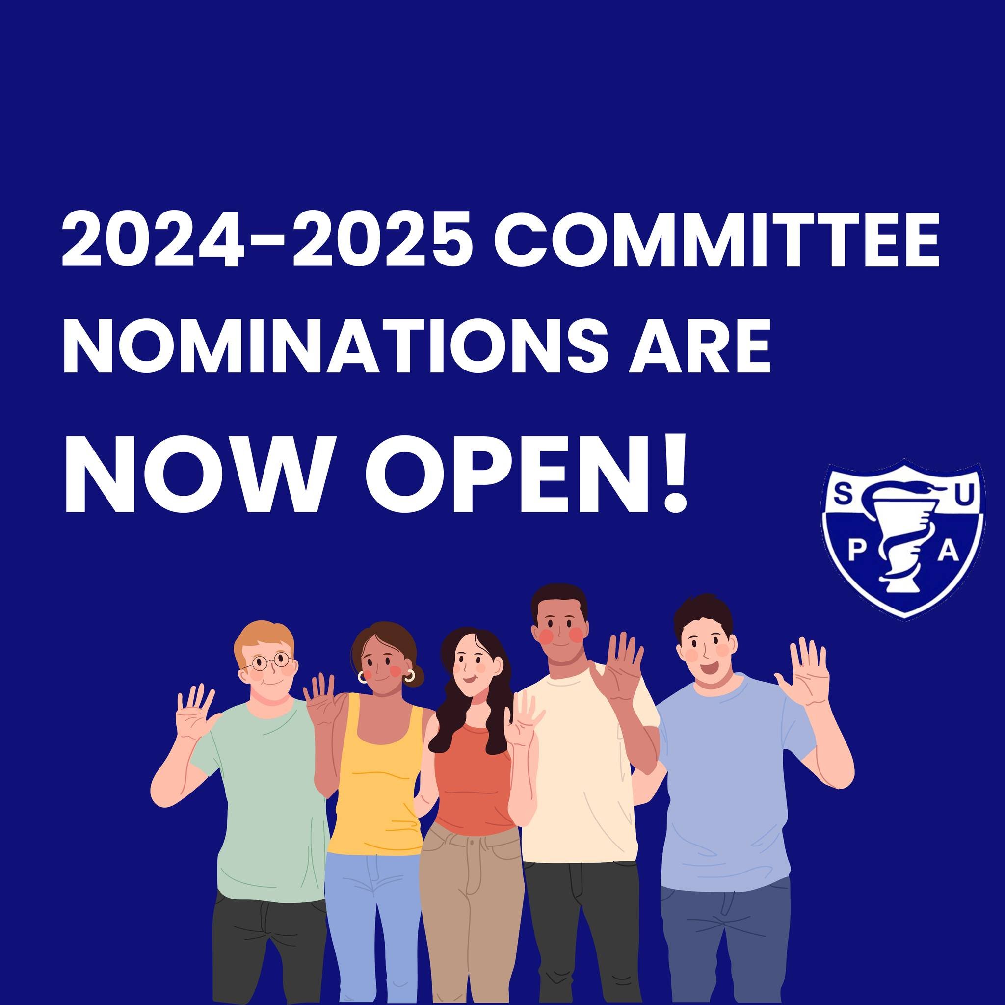 📣 COMMITTEE NOMINATIONS ARE NOW OPEN📣
There are 8 positions up for grabs on the incoming SUPA Committee team, all which will begin at the start of Semester 2 2024 until the end of Semester 1 2025. 

The current positions up for election are as foll