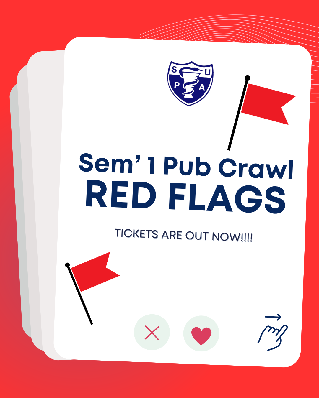 SUPA'S PUB CRAWL SEM 1 2026 - THEME REG FLAGS