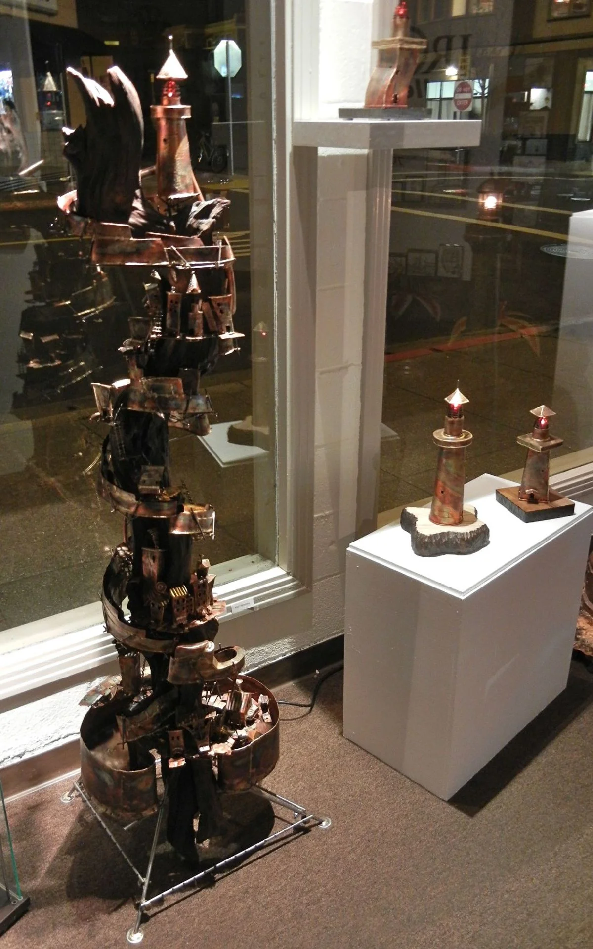 Industrial City, U.S.A. water fountain