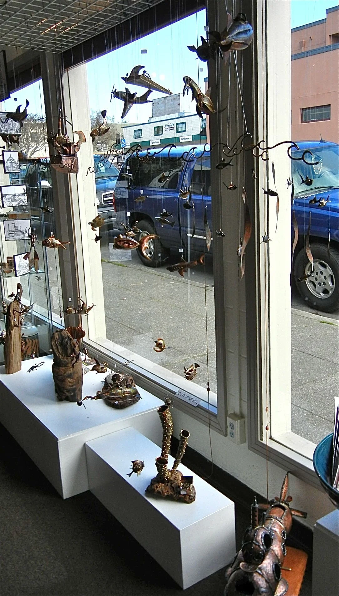 Window display Ironside Gallery, Arcata, CA