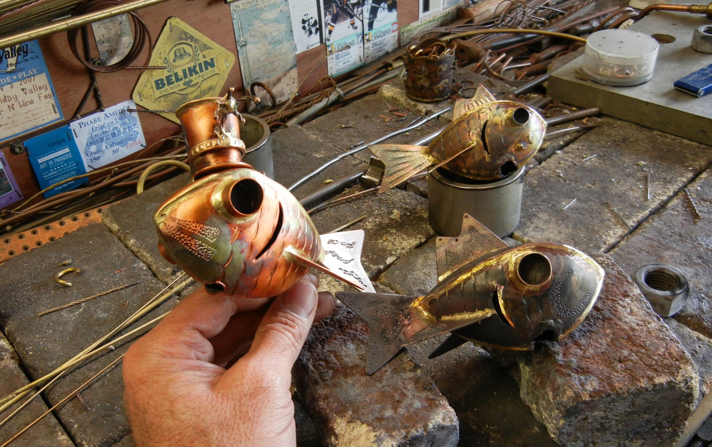 Top Hat - Copper fish guru