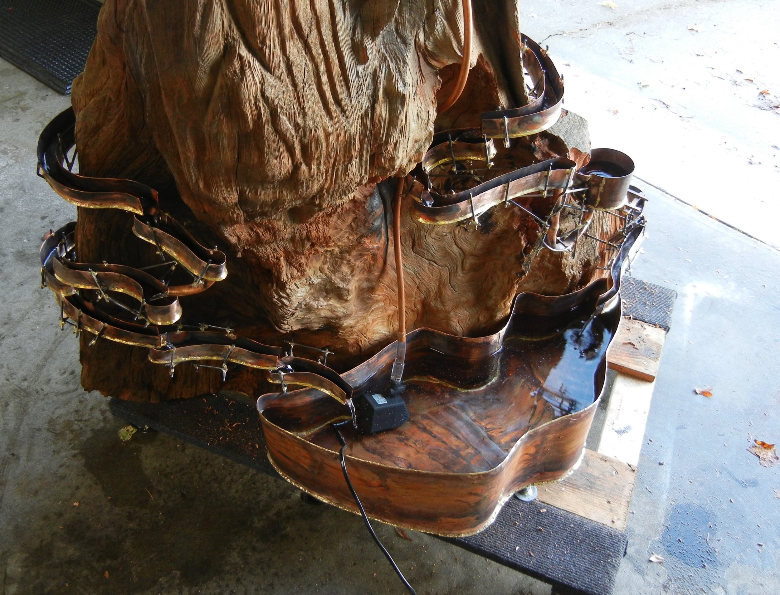 First water test of system, one small leak, no problem