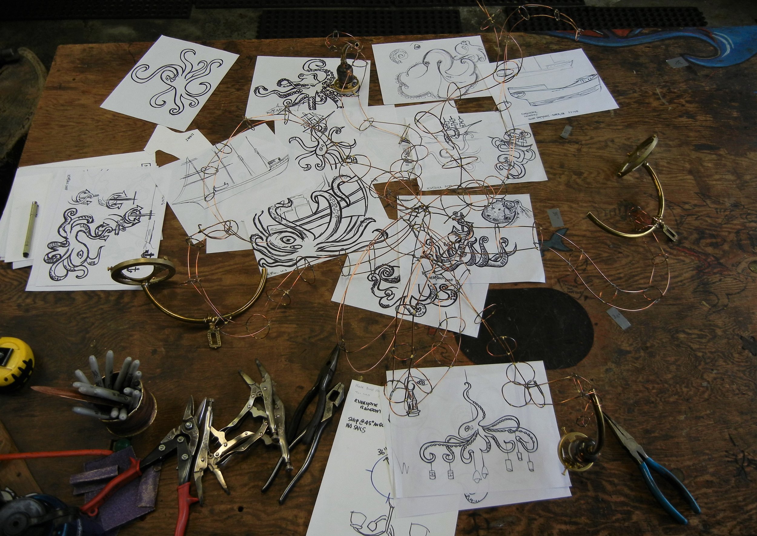 First come the basic ideas