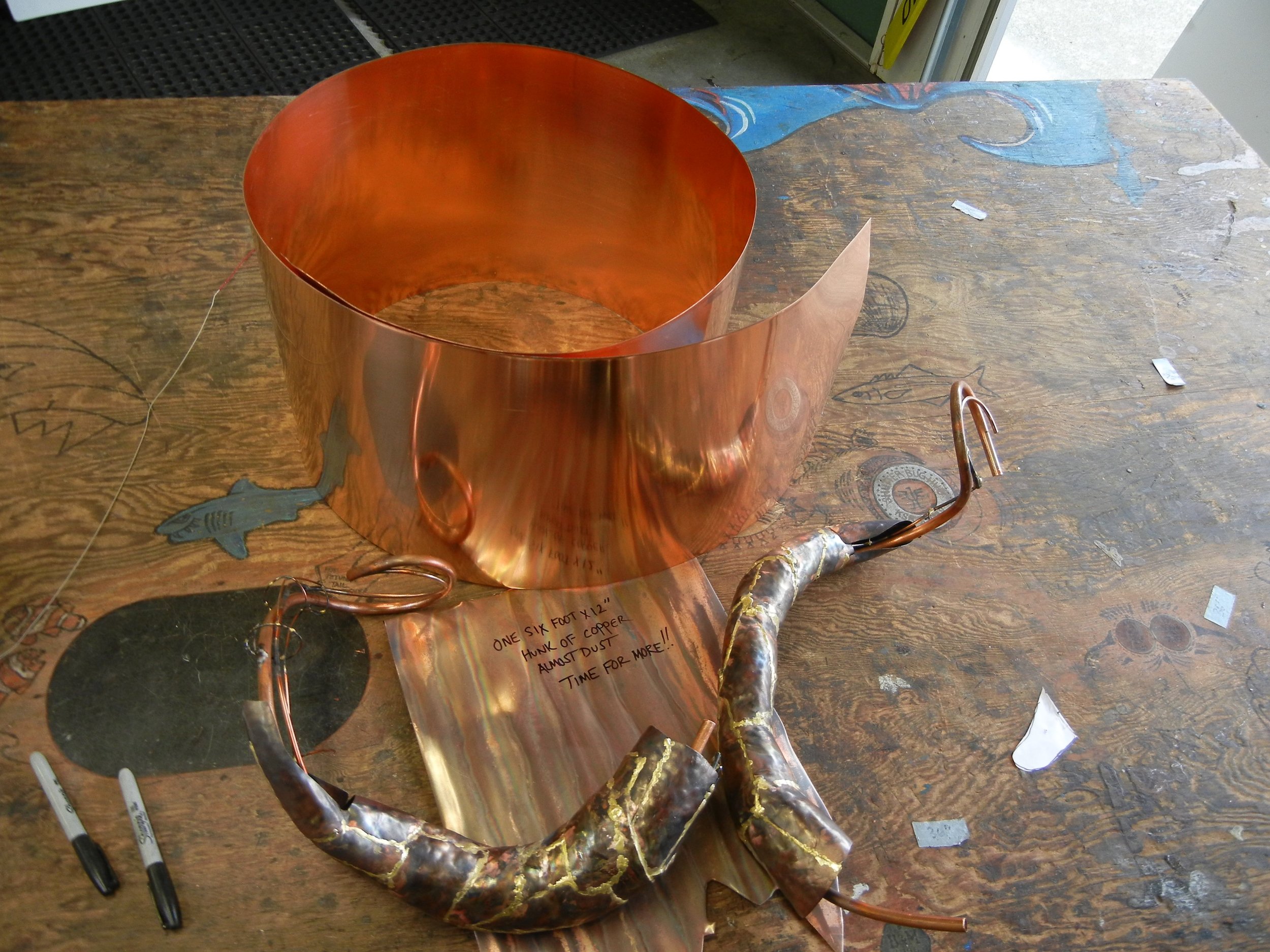  Copper skinning process from start to finish just add oxy/acey some steel and brass no big deal. 