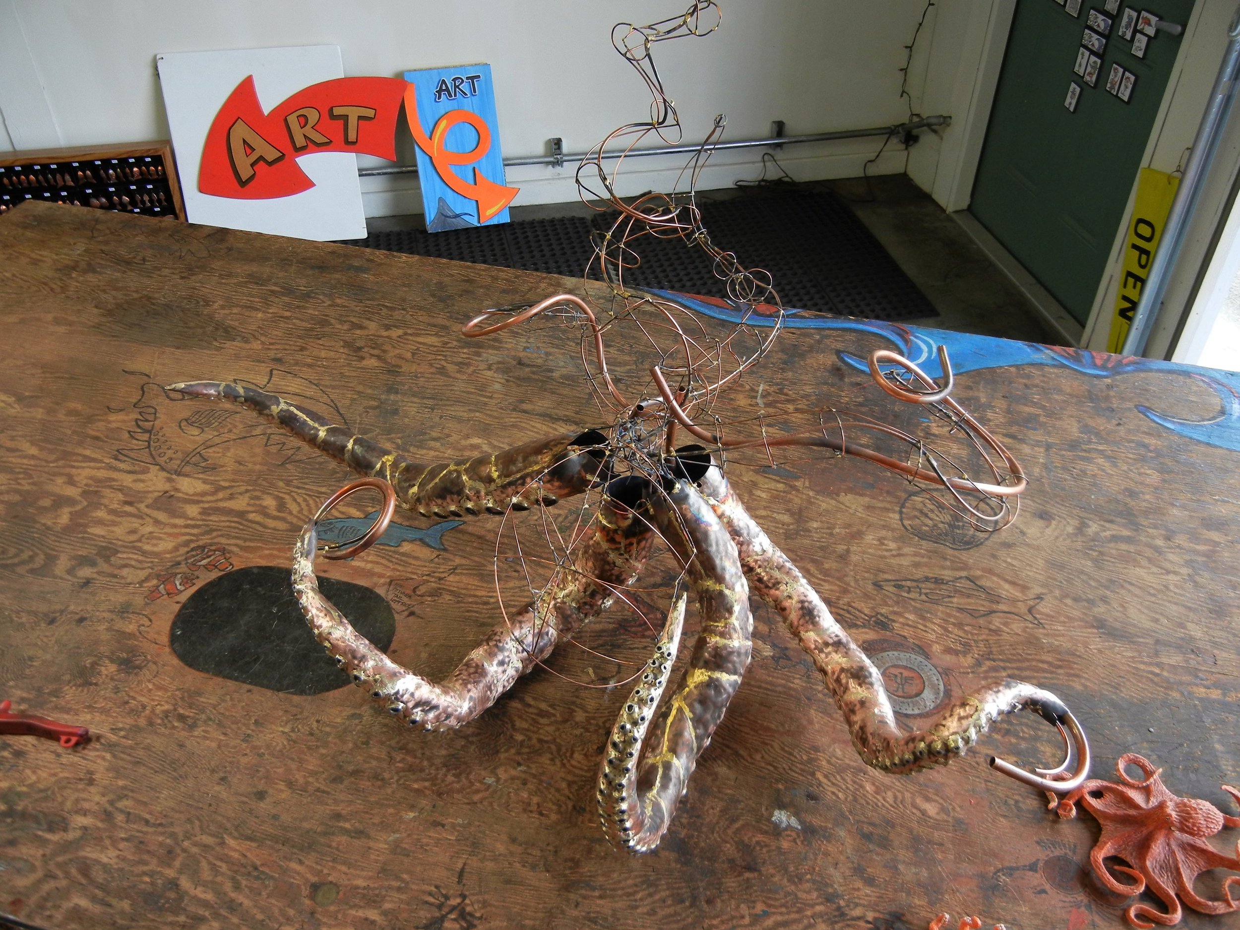  Four arm stage leaving two unfinished till I get to the "lighting" part. More to follow. 