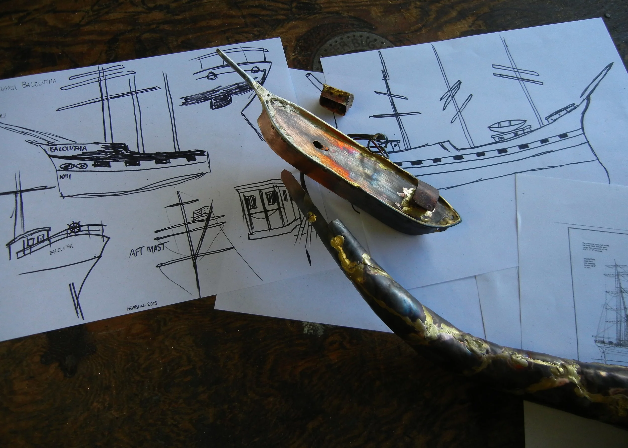  Arm will be holding ship. 