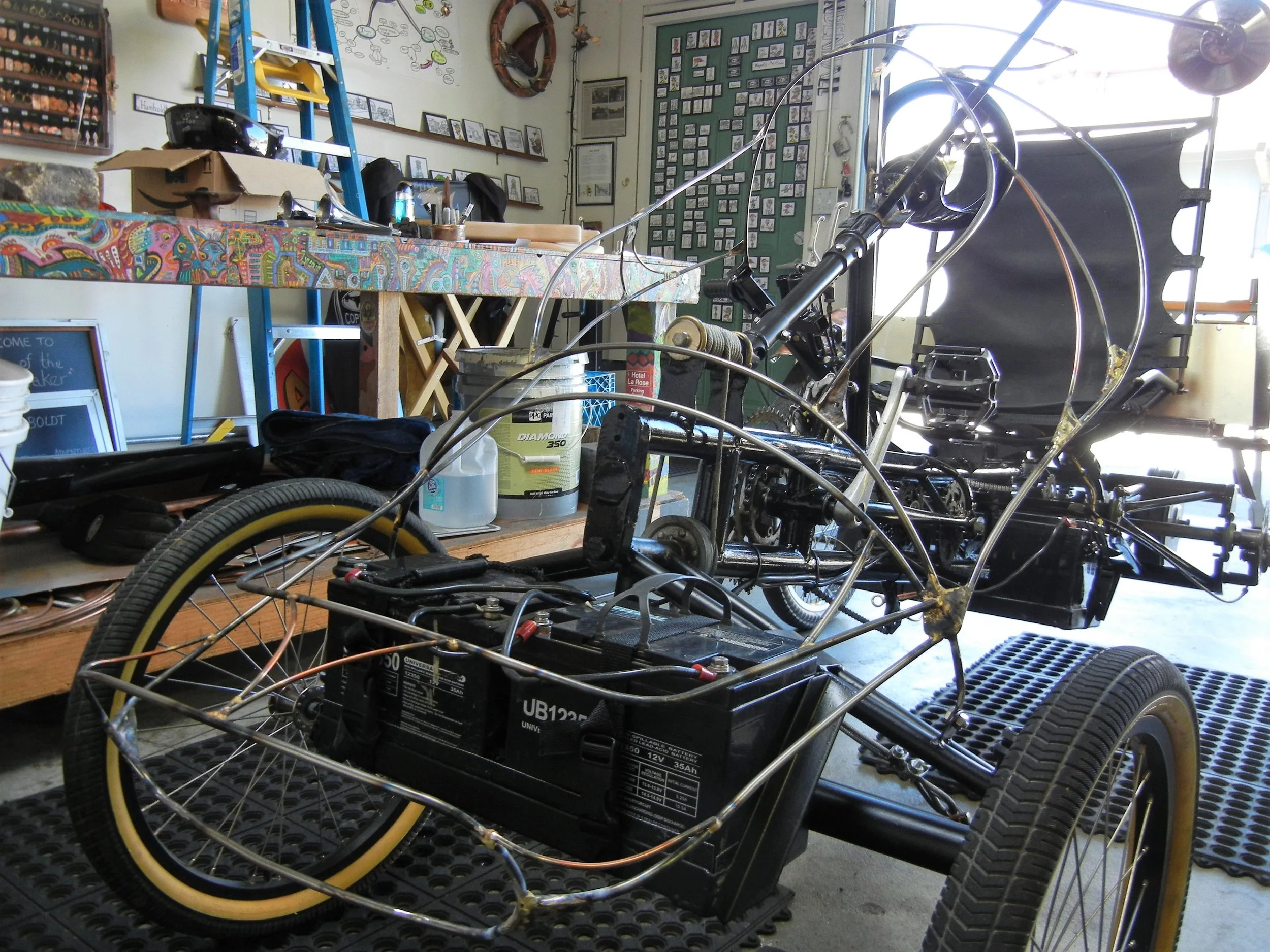  Working on the body which I’ve been using 1/4” solid steel rod, not too much weight and is strong and sturdy. 