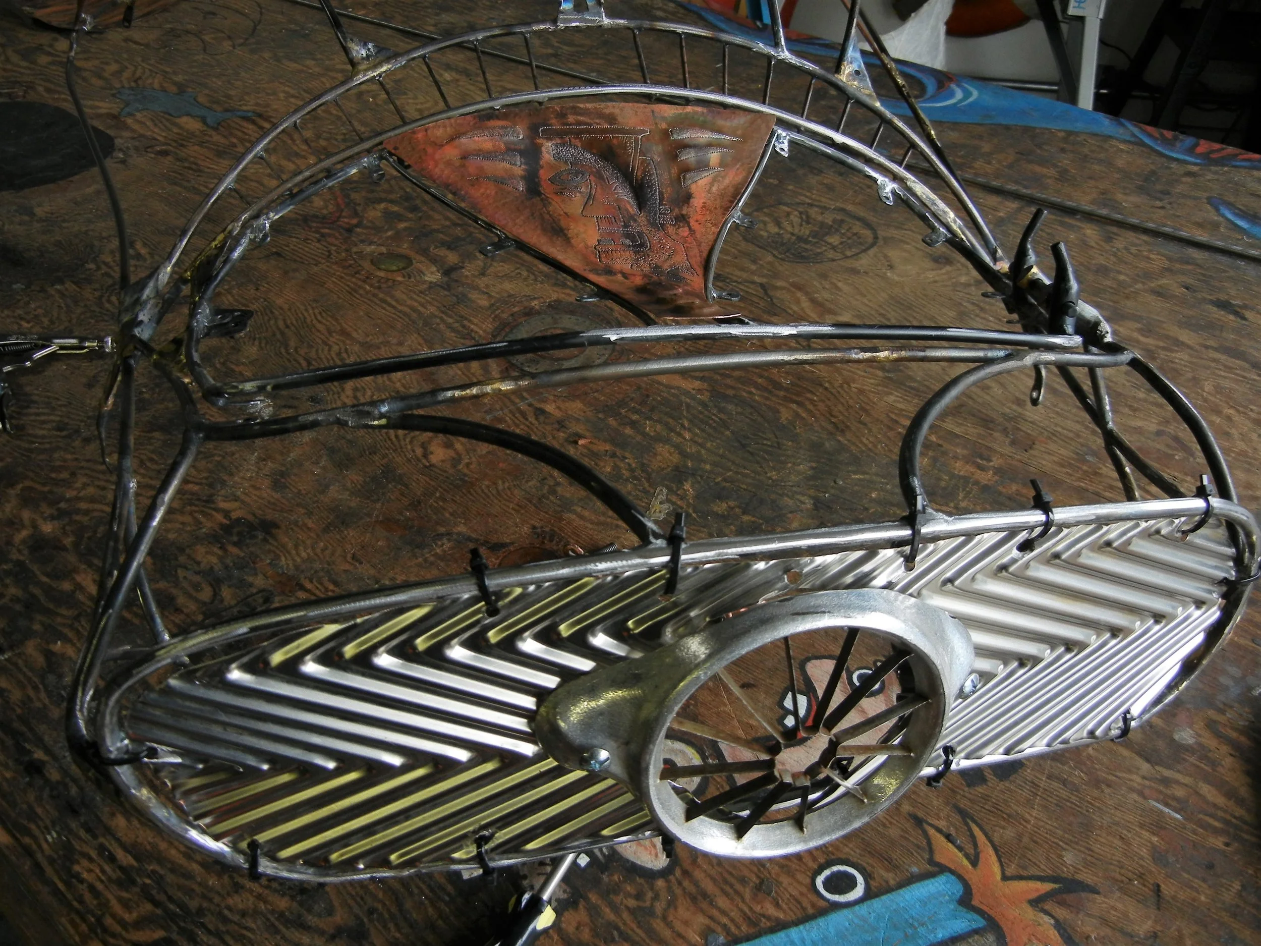  Grill work done time to get on it, hood is up Next! Build continues to evolve slowly but surely. Like putting a kids model together cept you have to fabricate all the parts &amp; ideas. Total freedom in this build. No sponsers telling me what to do.