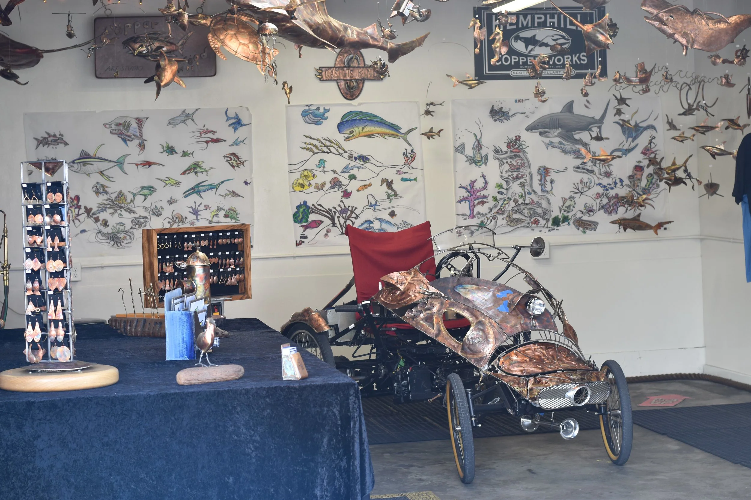 Welcome to Feb ARTS ALIVE!!!  Copper Quad Art Car - "The Build Continues"