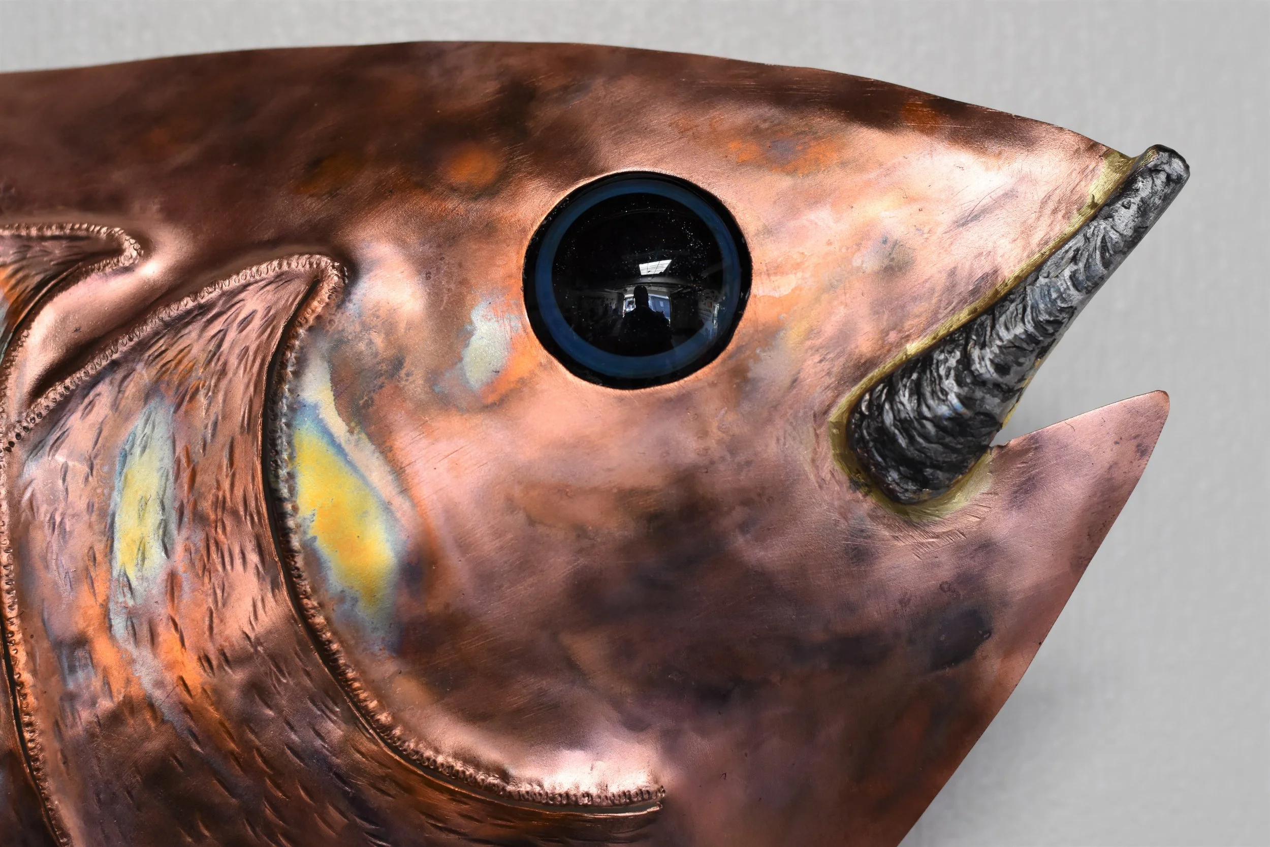 Amazing collaboration, glass, copper &amp; steel