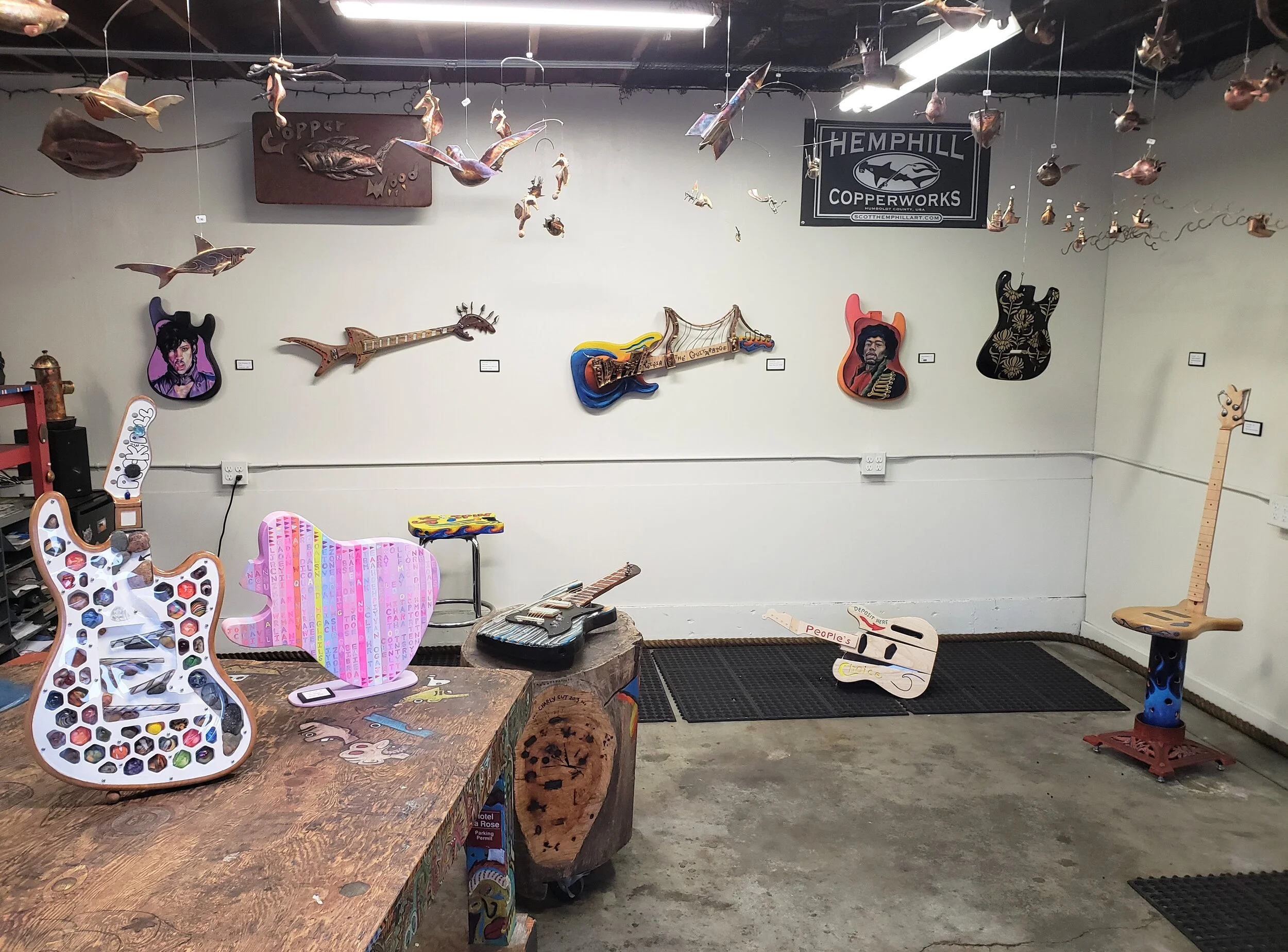 "Rockin the Guitarbige" Art Exhibit