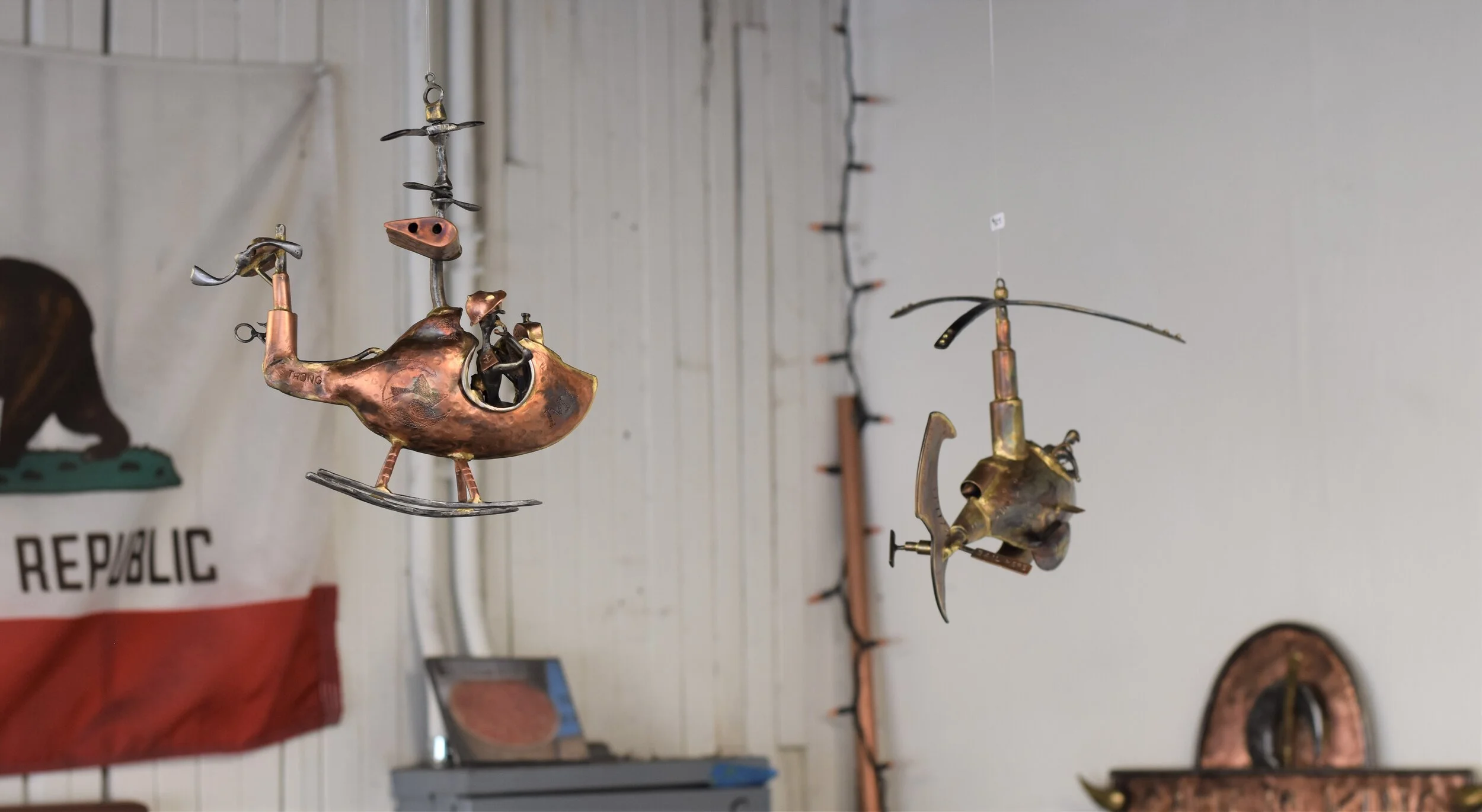 Two "Copper Flying Contraptions"