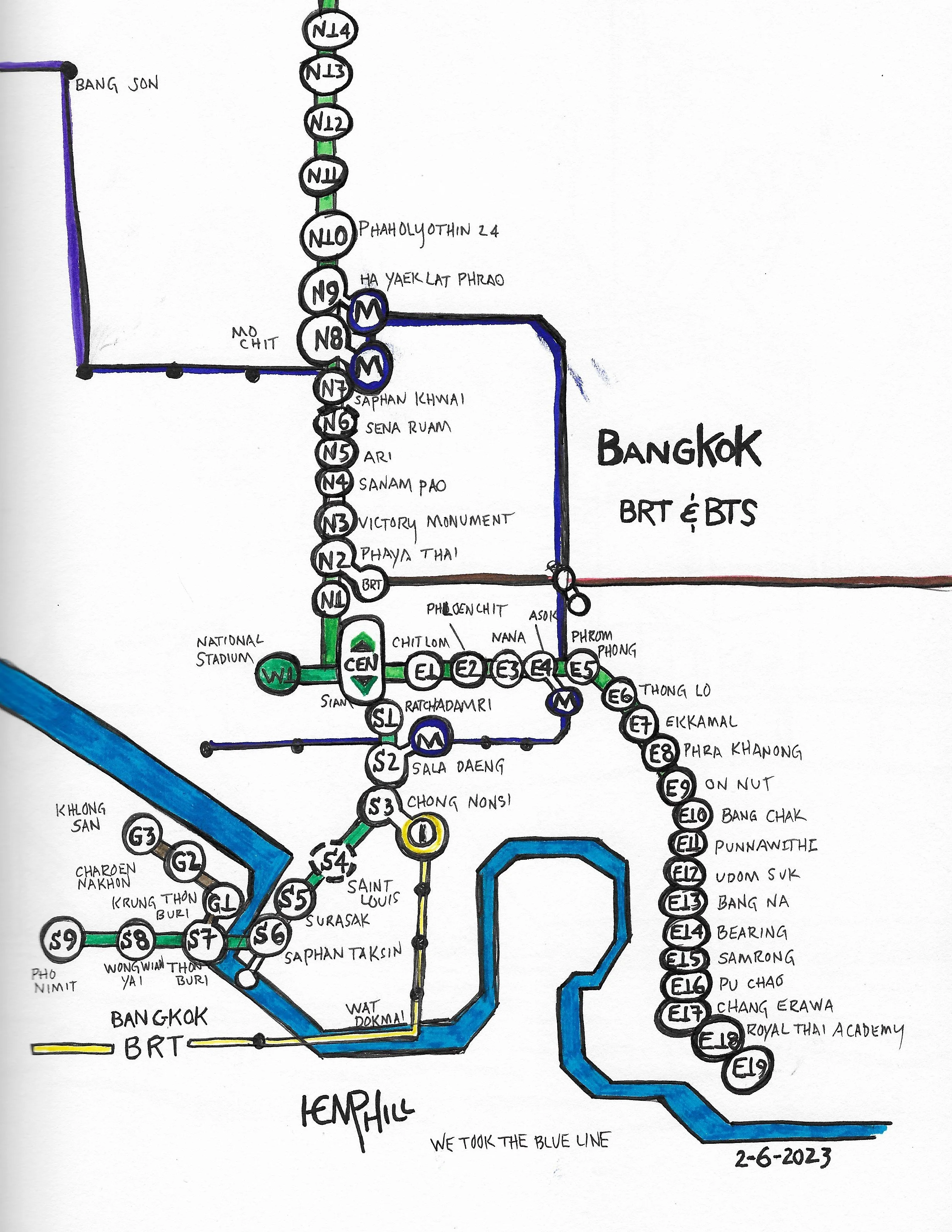 Sky train or Metro makes getting point A to B very easy, & Aircon too