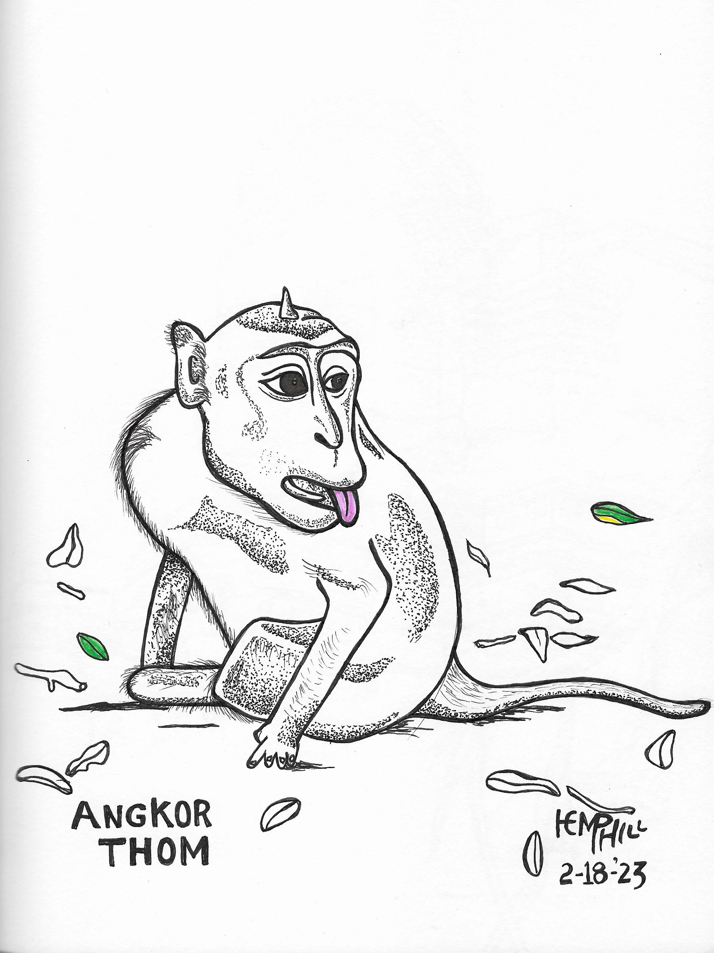 There were quite a few of these guys tearing stuff up, making noise. Just being a monkey