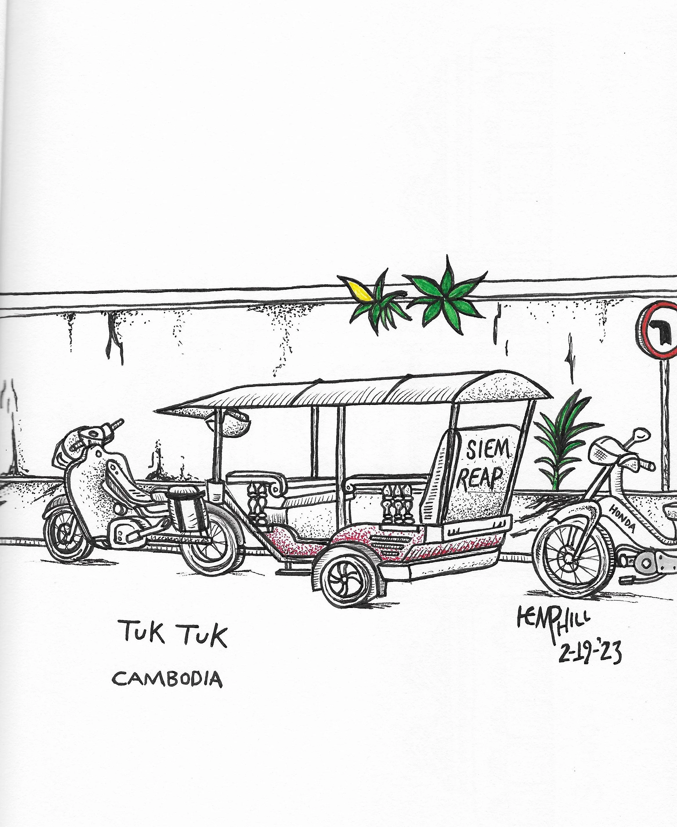 4,000 Riels about a buck, most rides two buck chuck but again agree first before going "ya hoo"