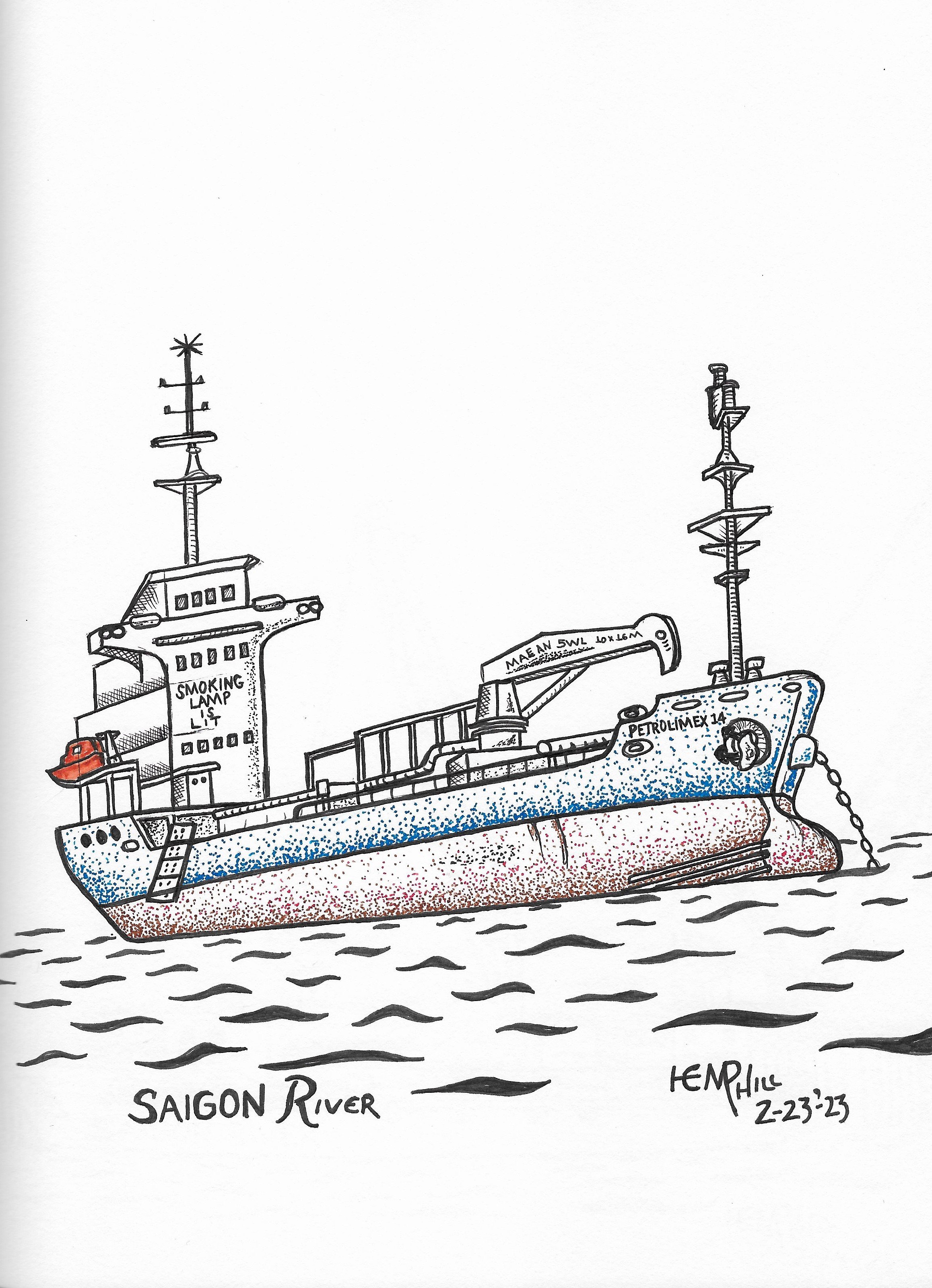 Saigon - Vung Tau boat run, lots of these guys waiting for their next run