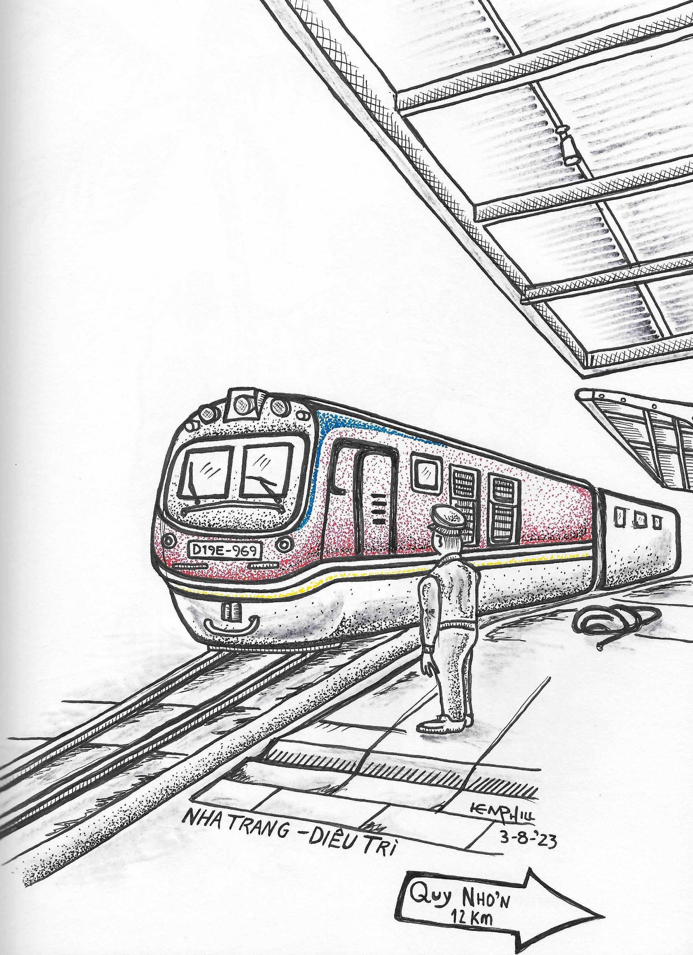 Sleeper car with 6, I got one bottom seat the other an older Viet lady, very nice too