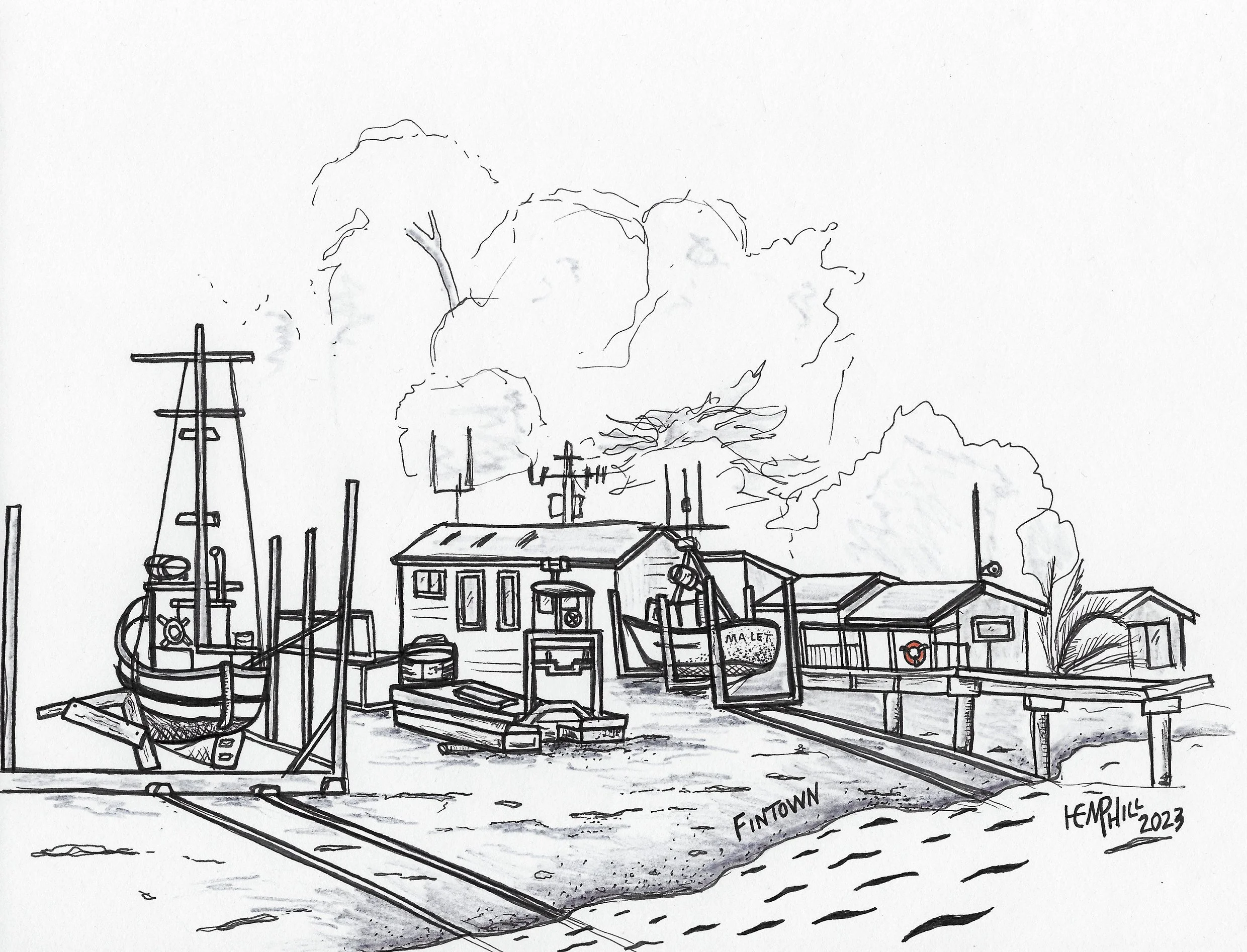 Finnetown, Fintown or Fairhaven you choose. Ship work never ceases in a ships life