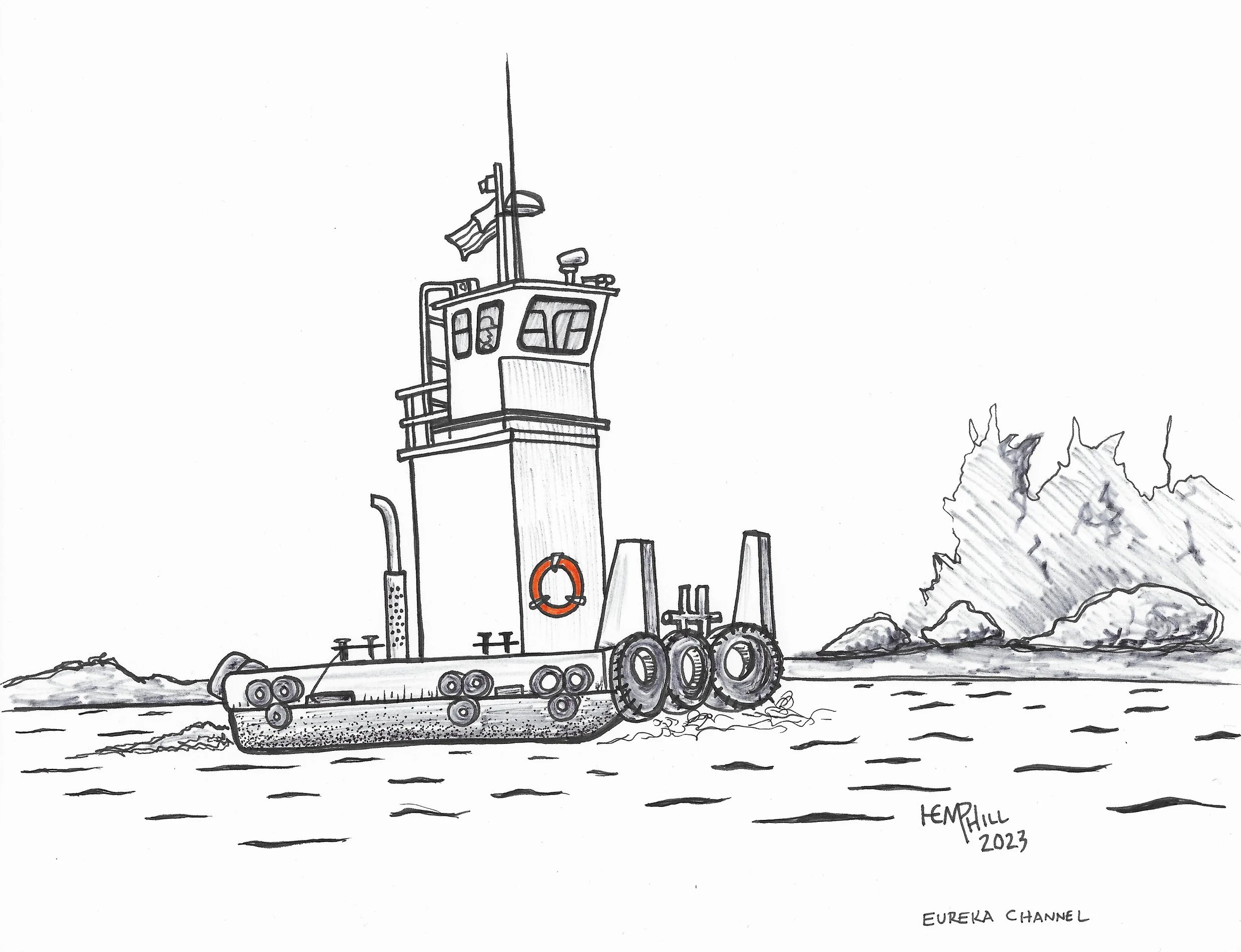 Feelin a little "pushy" are we, push yourself around Humboldt Bay