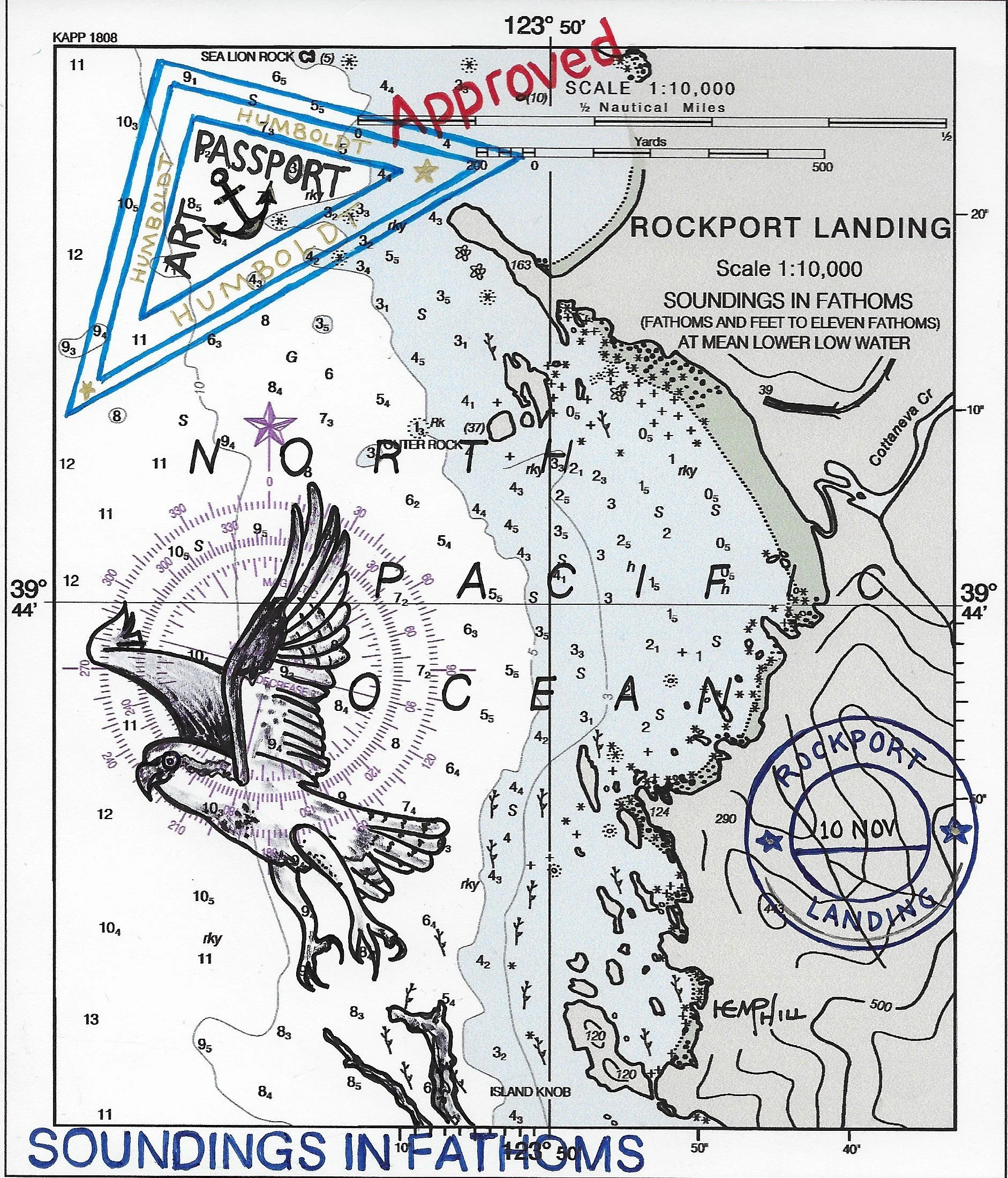 "Art Passport"  - my drawings / ideas on navigation charts